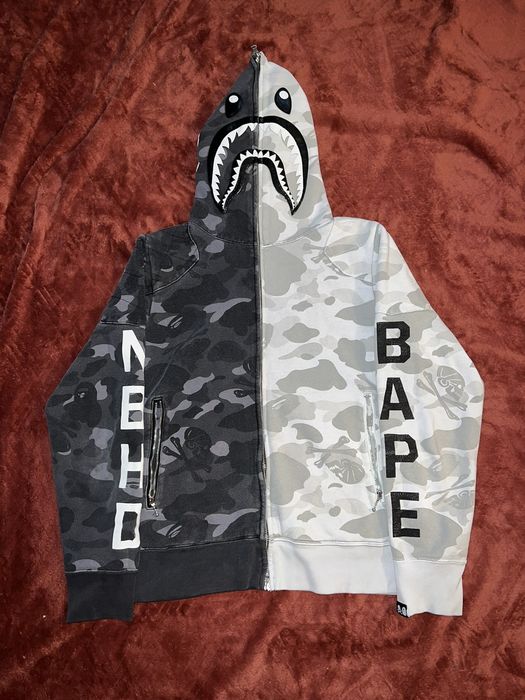 BAPE ABC Camo Shark Full Zip Hoodie Pink Men's - Multiple - US