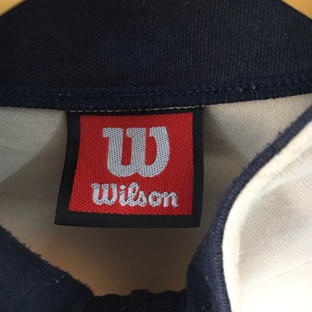 Japanese Brand Rare‼️🔥Wilson Half Zipper Embroidery Big SpellOut Sweatshirt Size US M / EU 48-50 / 2 - 3 Thumbnail