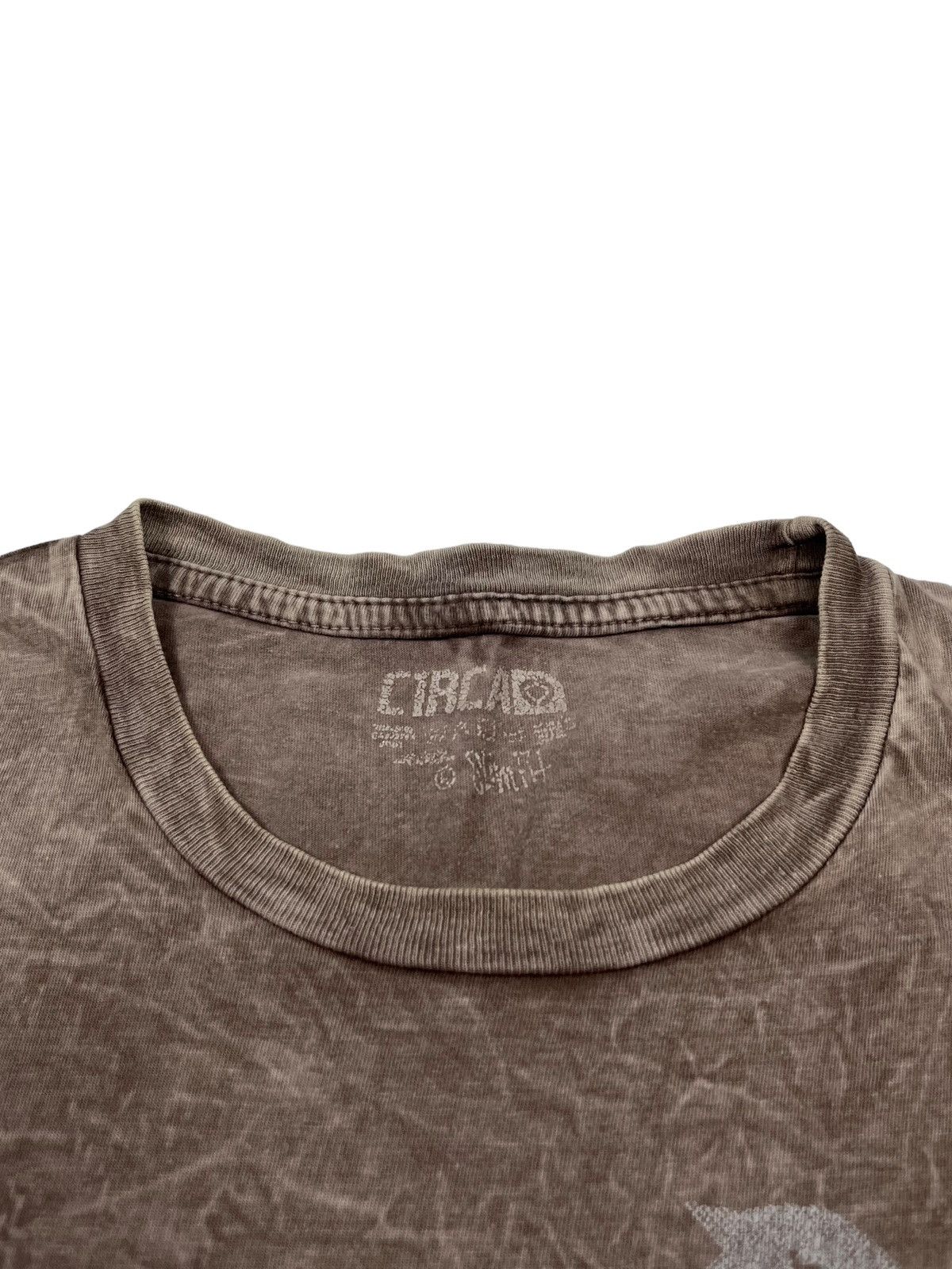 C1RCA Vintage Circa Skateboarding Brown Stone Washed T-shirt w Gun Size US L / EU 52-54 / 3 - 7 Thumbnail