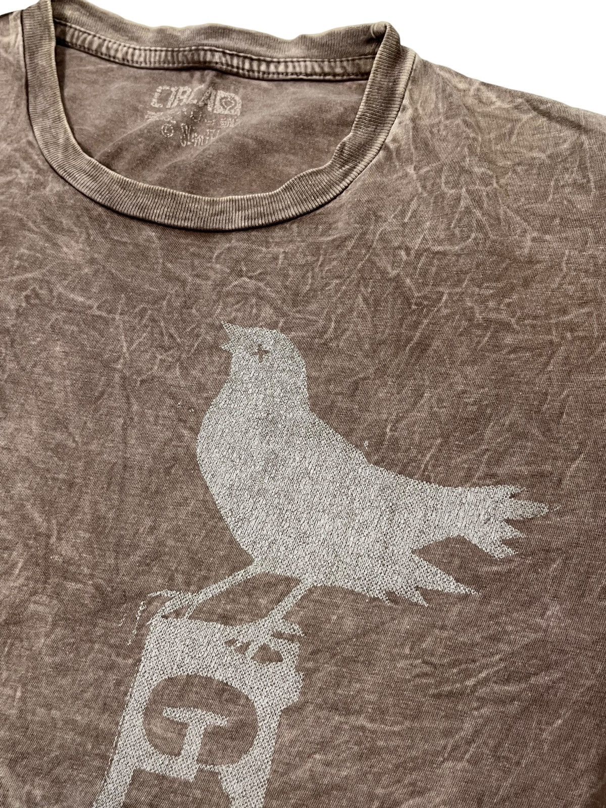 C1RCA Vintage Circa Skateboarding Brown Stone Washed T-shirt w Gun Size US L / EU 52-54 / 3 - 4 Thumbnail