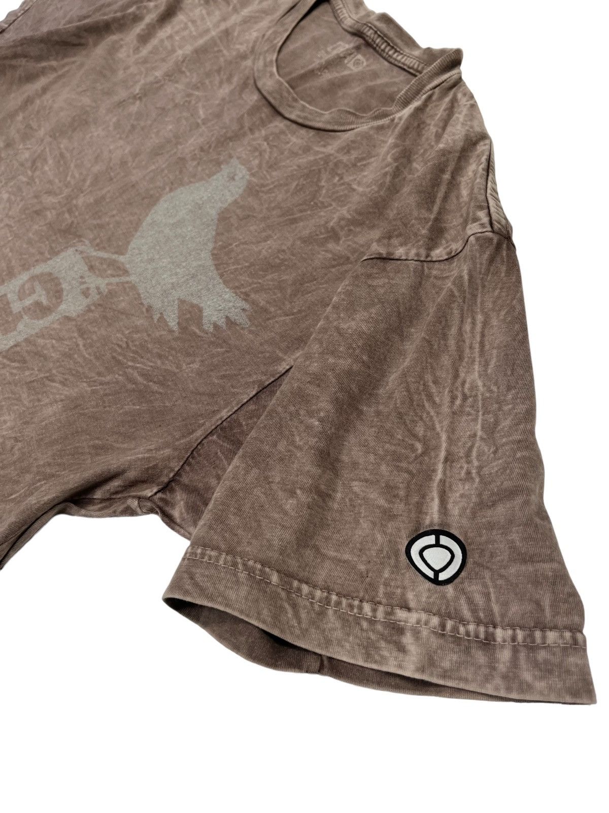 C1RCA Vintage Circa Skateboarding Brown Stone Washed T-shirt w Gun Size US L / EU 52-54 / 3 - 5 Thumbnail