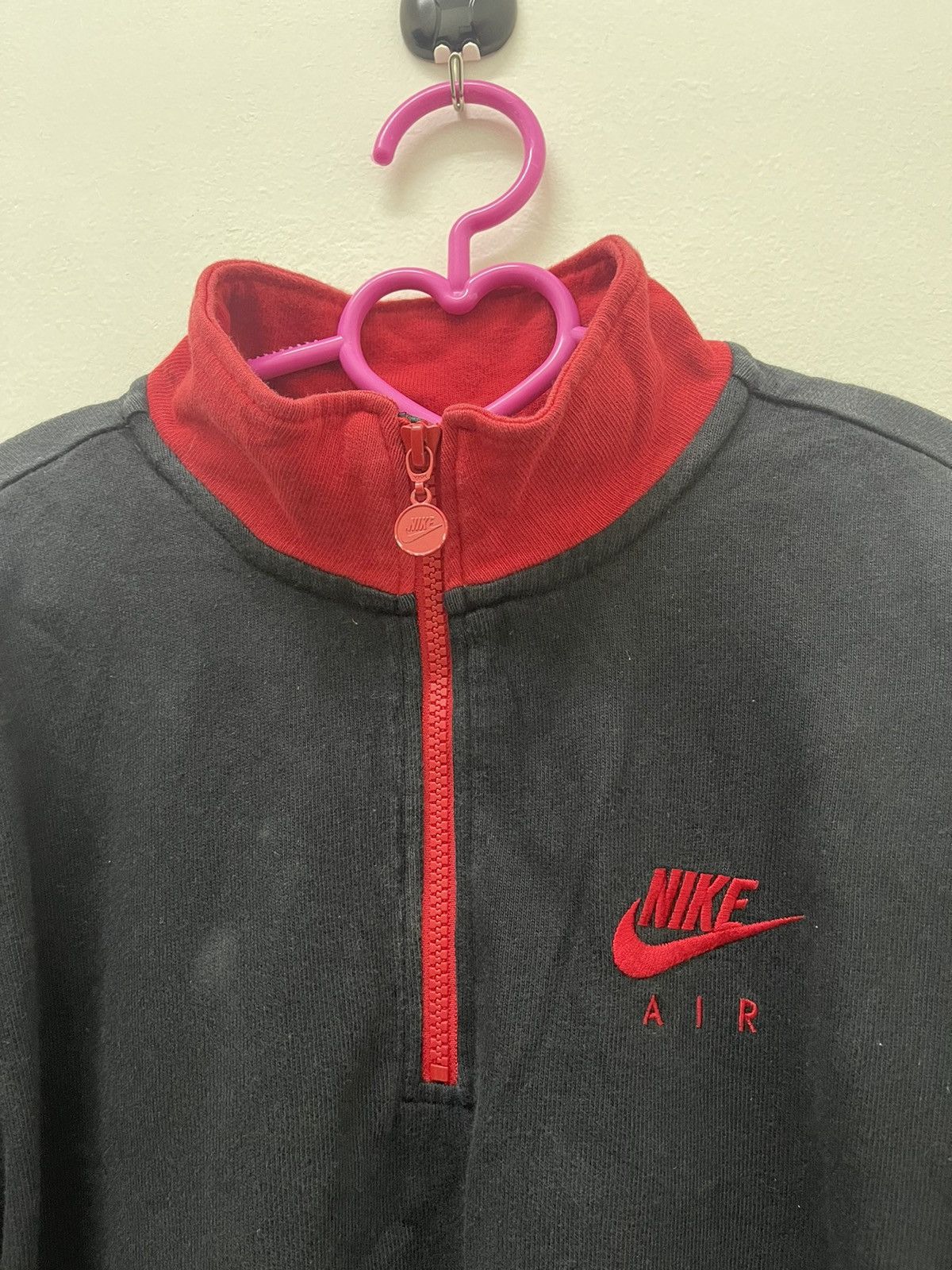 Nike Rare Vintage NIKE Spell Out Side Taped Half Zip Sweater Size US L / EU 52-54 / 3 - 2 Thumbnail