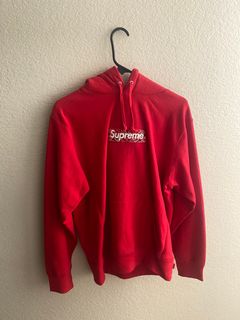 Supreme - Authenticated Bandana Box Logo Sweatshirt - Cotton Red Plain for Men, Very Good Condition