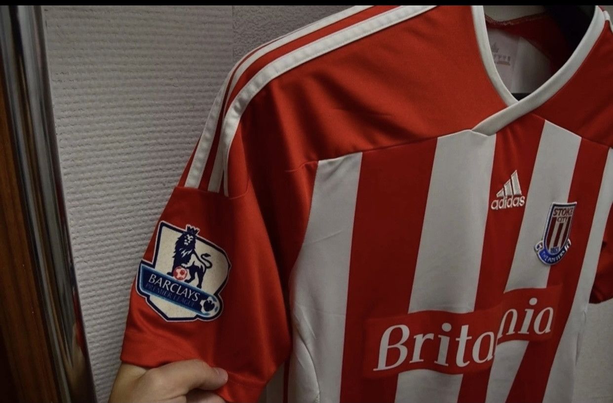 Adidas Stoke City Adidas soccer jersey apl patch M sz Size US M / EU 48-50 / 2 - 4 Thumbnail