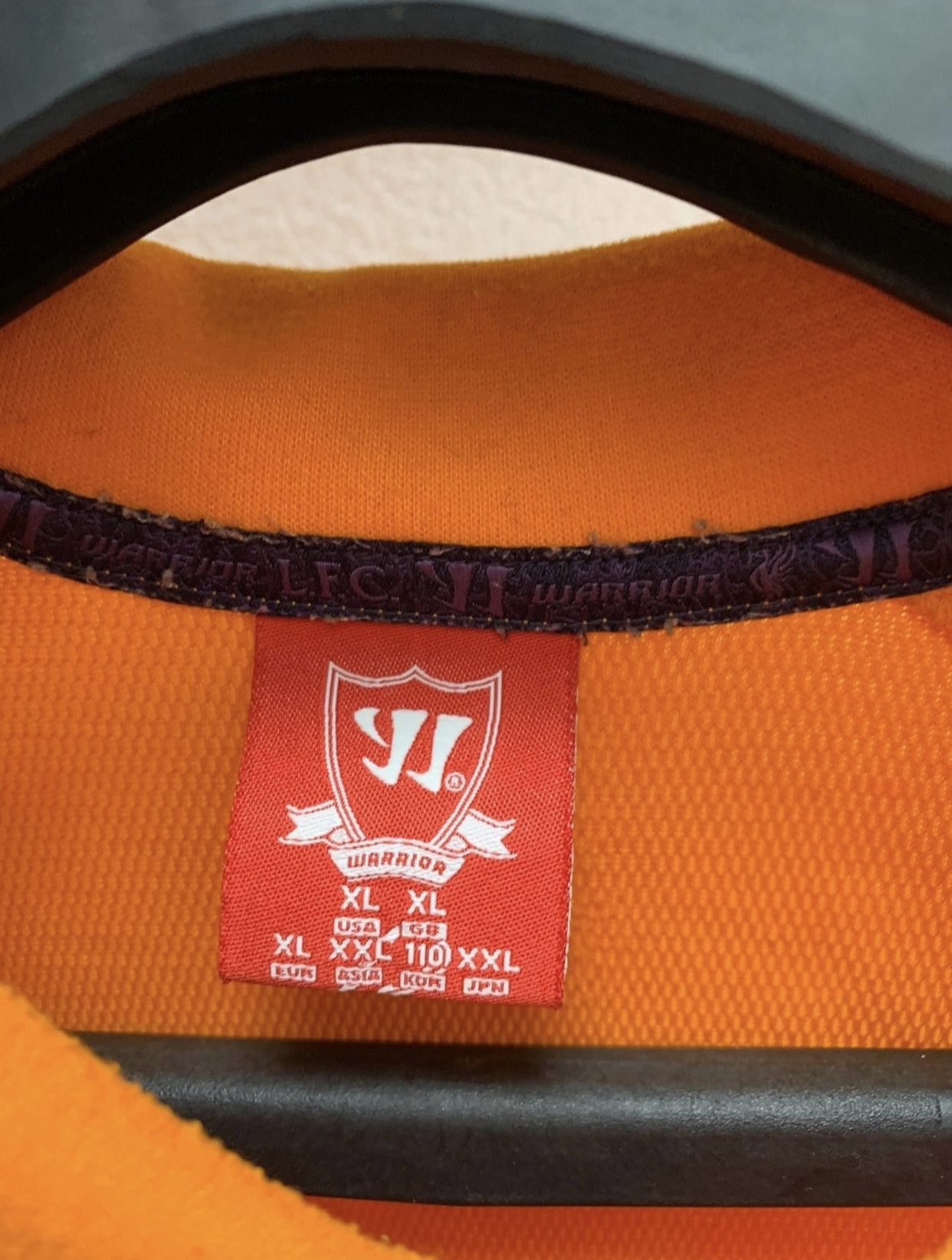 Warrior Liverpool warrior soccer jersey orange Xl LFC l.F.C Size US XL / EU 56 / 4 - 2 Thumbnail