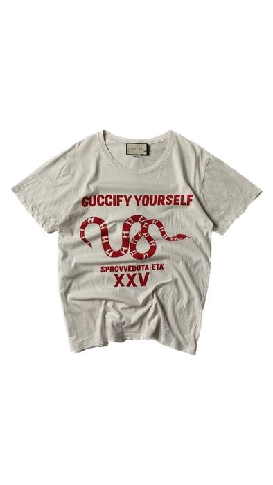 Gucci Gucci Guccify Yourself-Print T-Shirt In White | Grailed