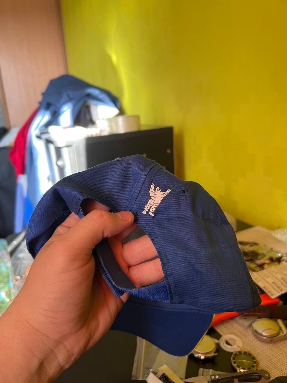 Vintage Vintage Racing Michelin cap hat blue y2k Size ONE SIZE - 4 Thumbnail