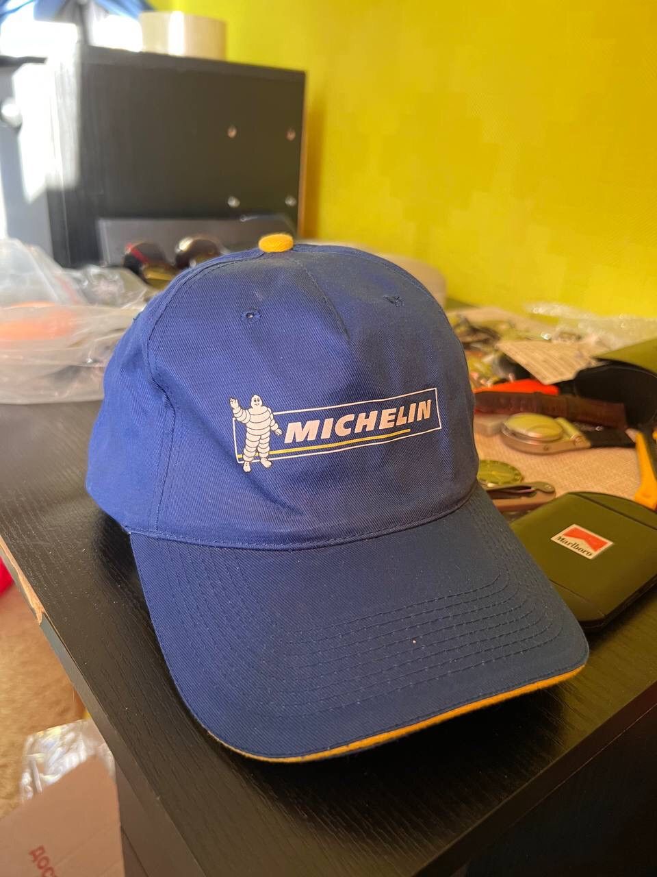 Vintage Vintage Racing Michelin cap hat blue y2k Size ONE SIZE - 1 Thumbnail