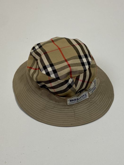 Burberry bucket hotsell hat grailed