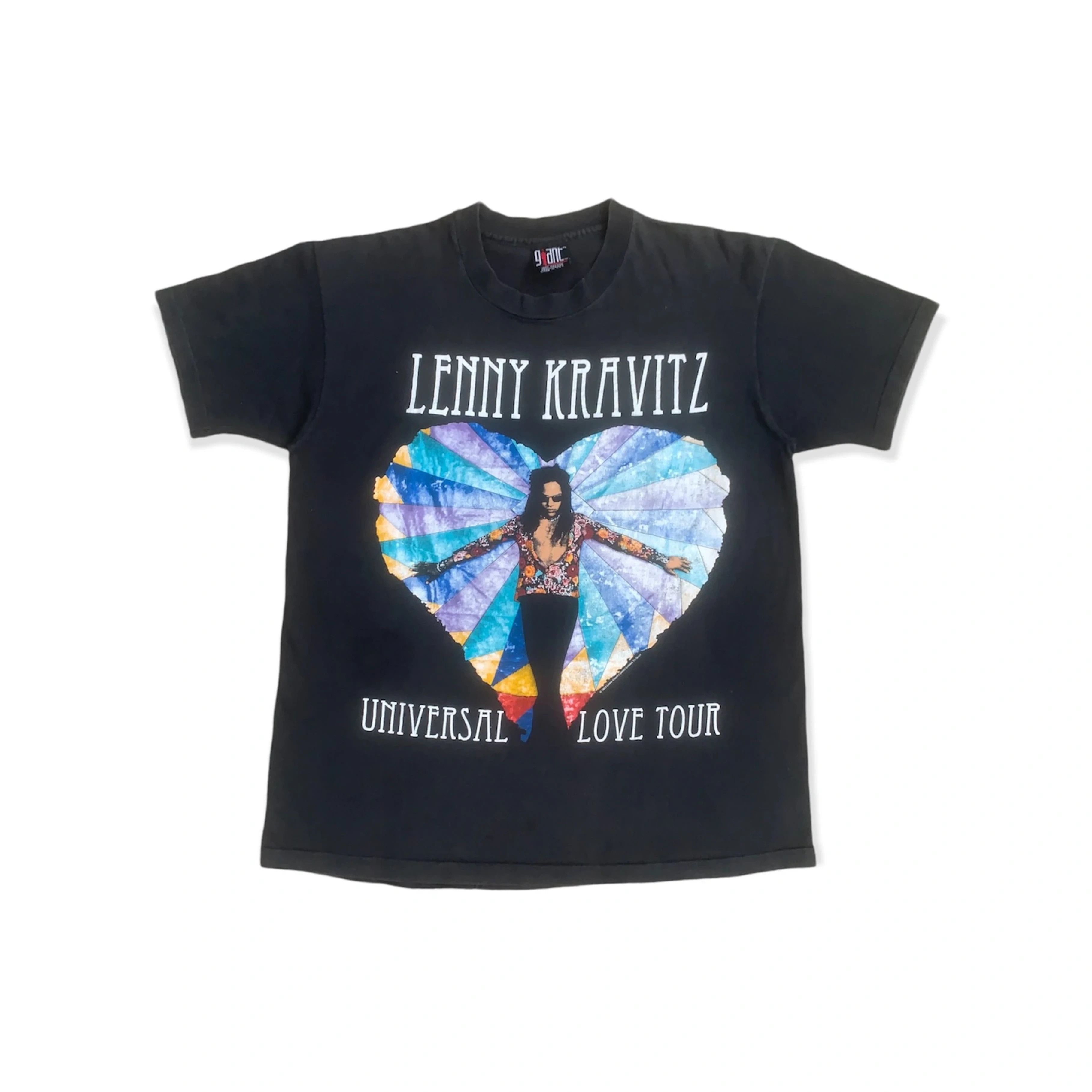 image of Band Tees x Rock Band Vintage 90's Lenny Kravitz Universal Love Tour XL Fit L in Black, Men's