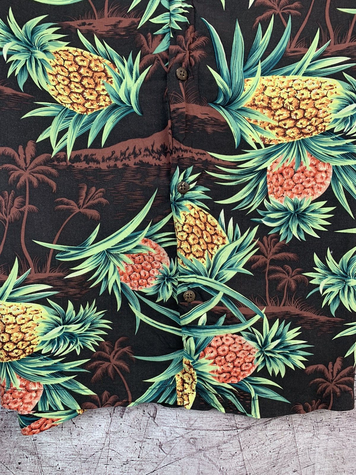 Allsaints × Vintage Allsaints Mens y2k pineapple Shirt Size US L / EU 52-54 / 3 - 3 Thumbnail