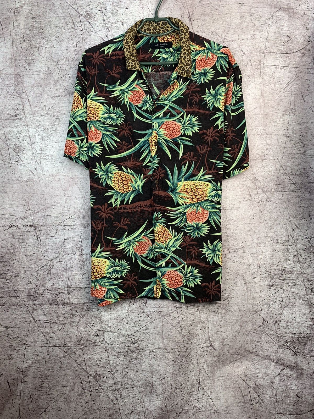 Allsaints × Vintage Allsaints Mens y2k pineapple Shirt Size US L / EU 52-54 / 3 - 1 Thumbnail