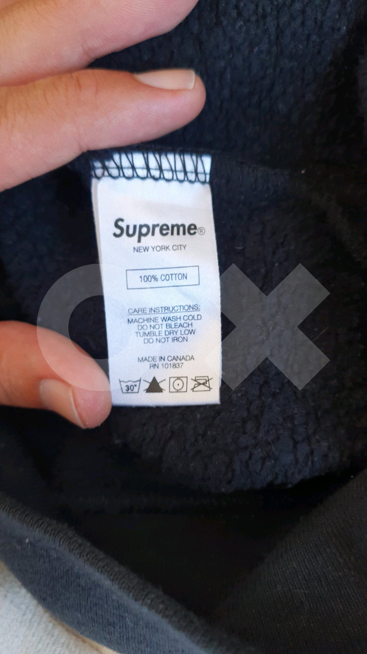 Supreme Cutout Logo Crewneck (Black)
