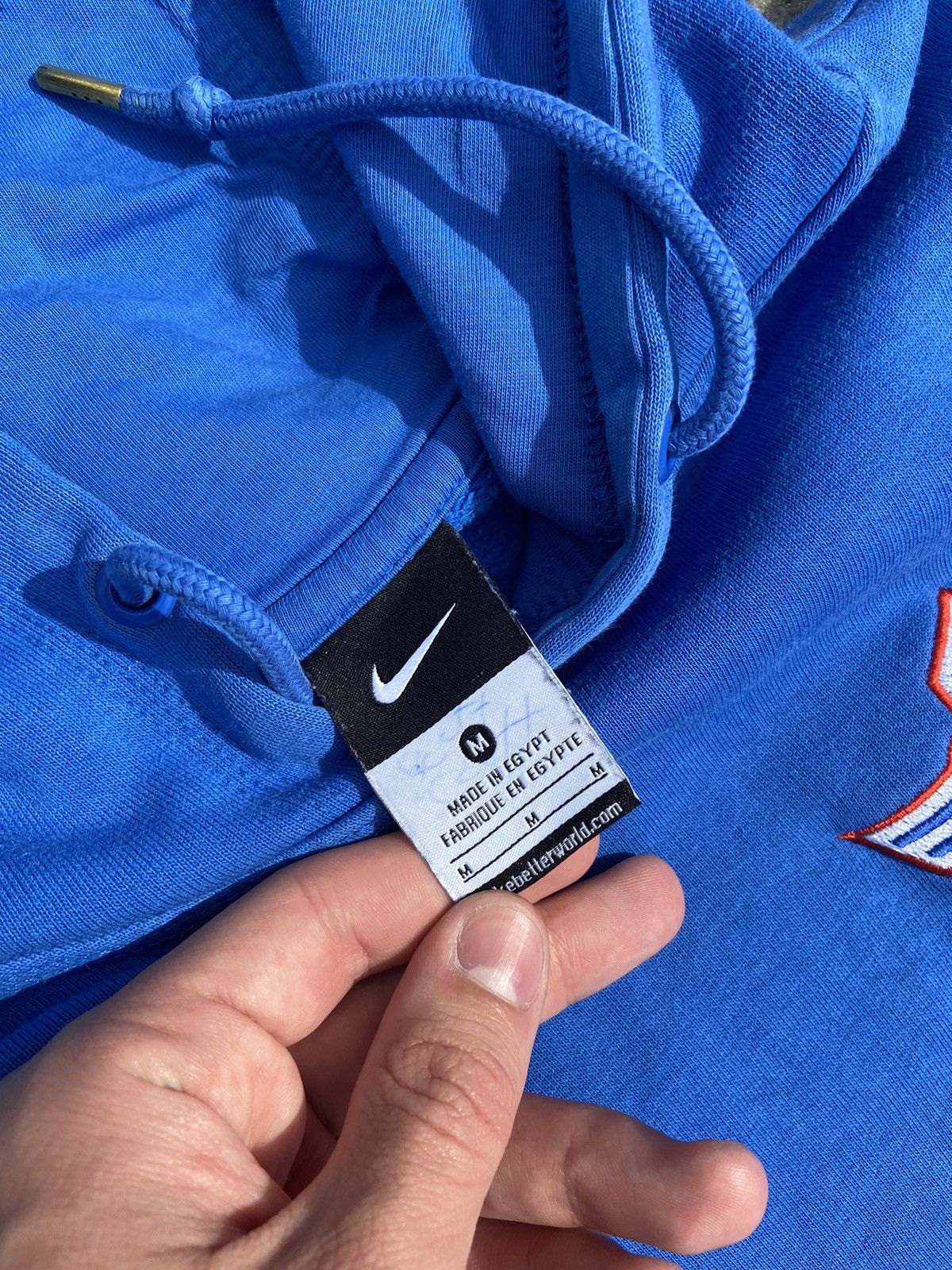 Nike 90s Nike Vintage Hoodie Blue Nike Hoodie Streetwear Size US M / EU 48-50 / 2 - 8 Thumbnail