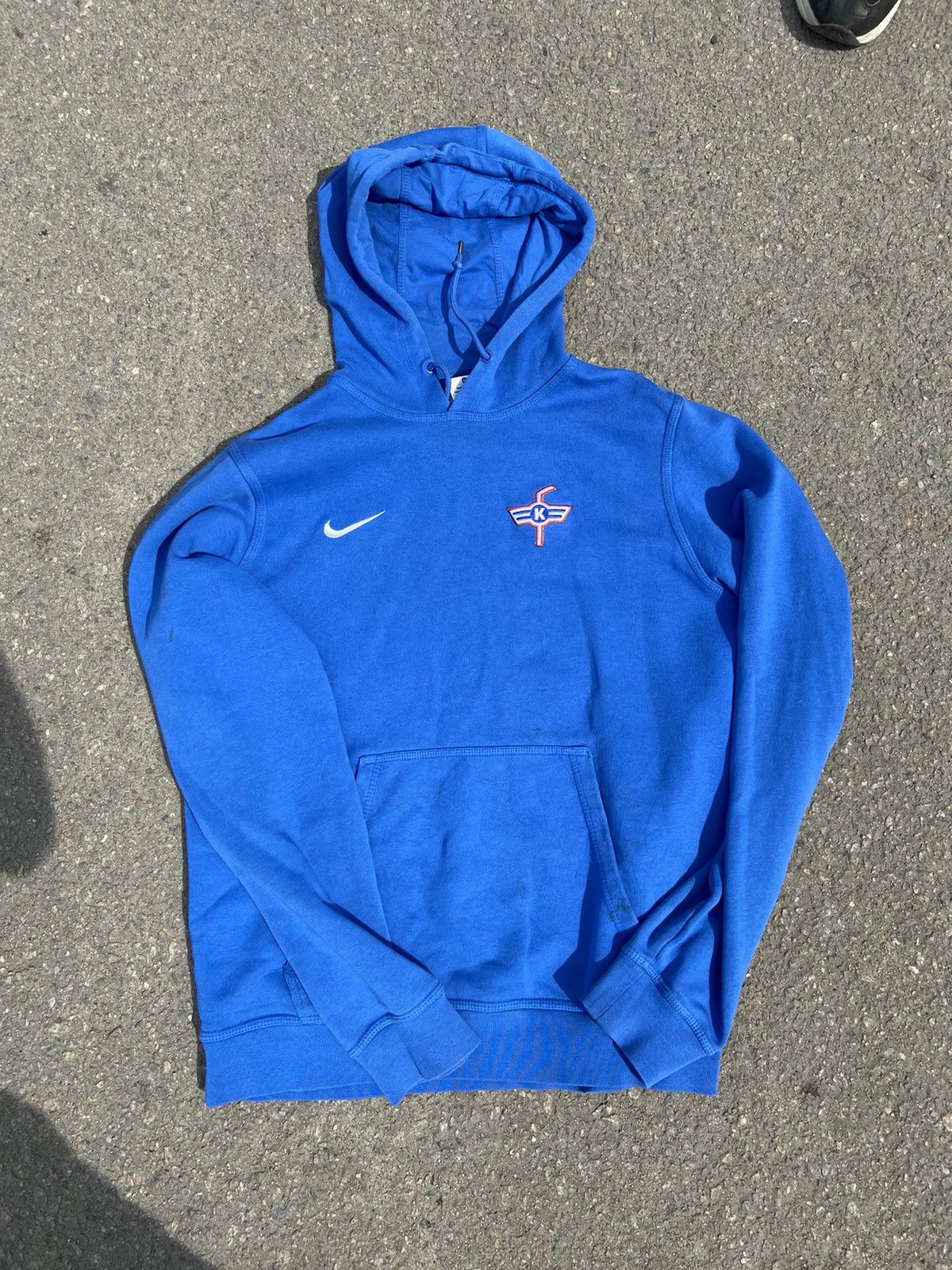 Nike 90s Nike Vintage Hoodie Blue Nike Hoodie Streetwear Size US M / EU 48-50 / 2 - 2 Thumbnail