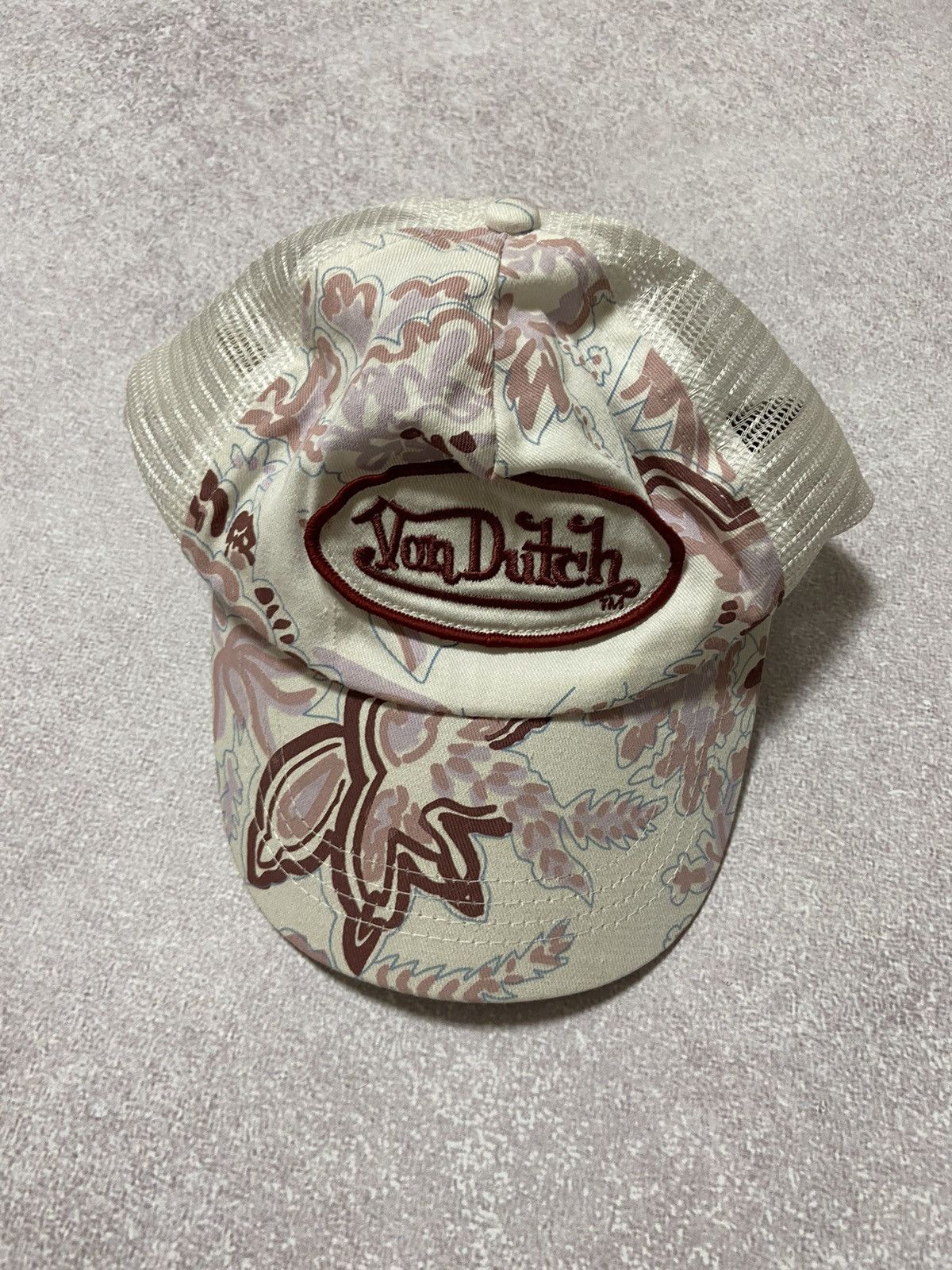 Vintage Vintage Von Dutch Flowers 🌸 Trucker Hat Rare VD Size ONE SIZE - 2 Thumbnail