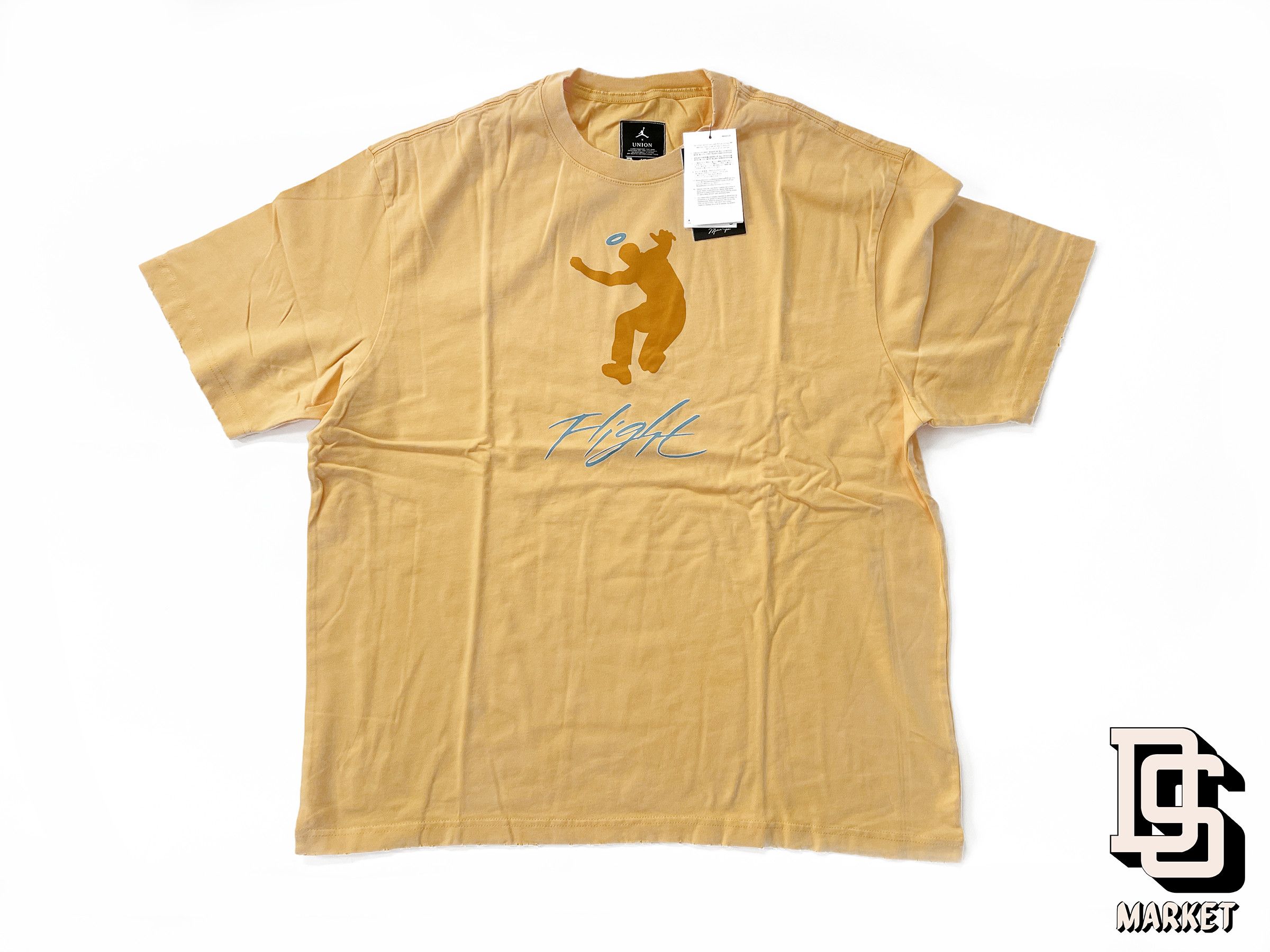 Nike Union La UNION LOS ANGELES NIKE AIR JORDAN 2 RETRO YELLOW T SHIRT Grailed
