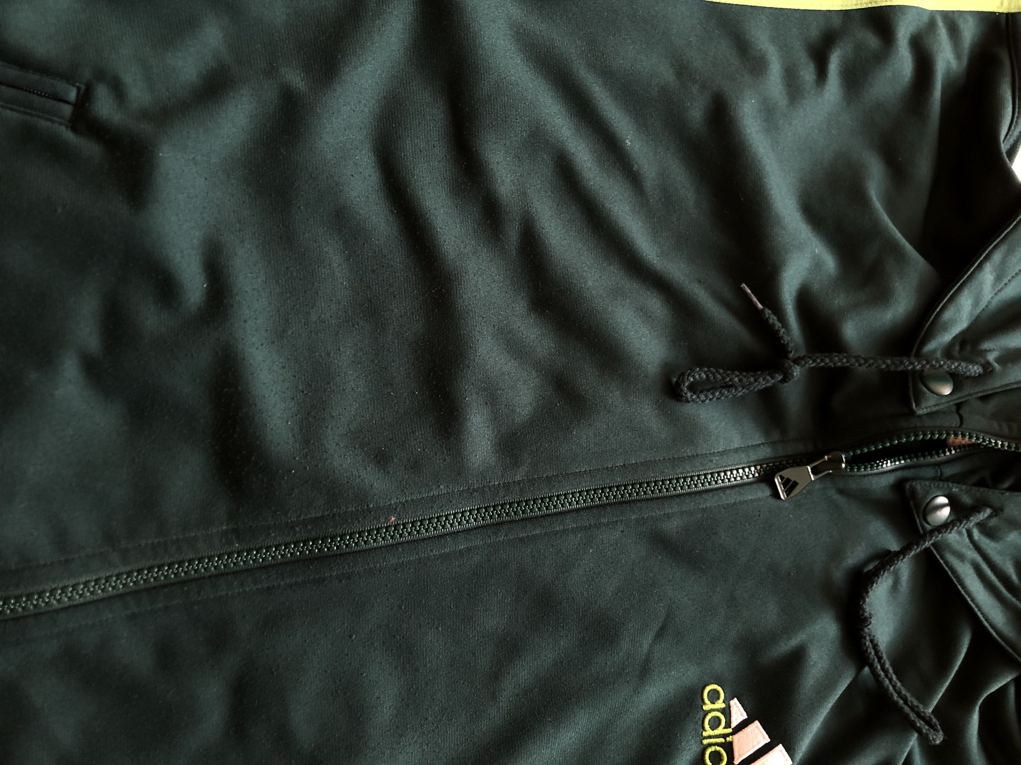Adidas × Vintage Vintage Adidas Rare Hoodie Sweatshirt Jacket Green Y2K hype Size US L / EU 52-54 / 3 - 10 Thumbnail