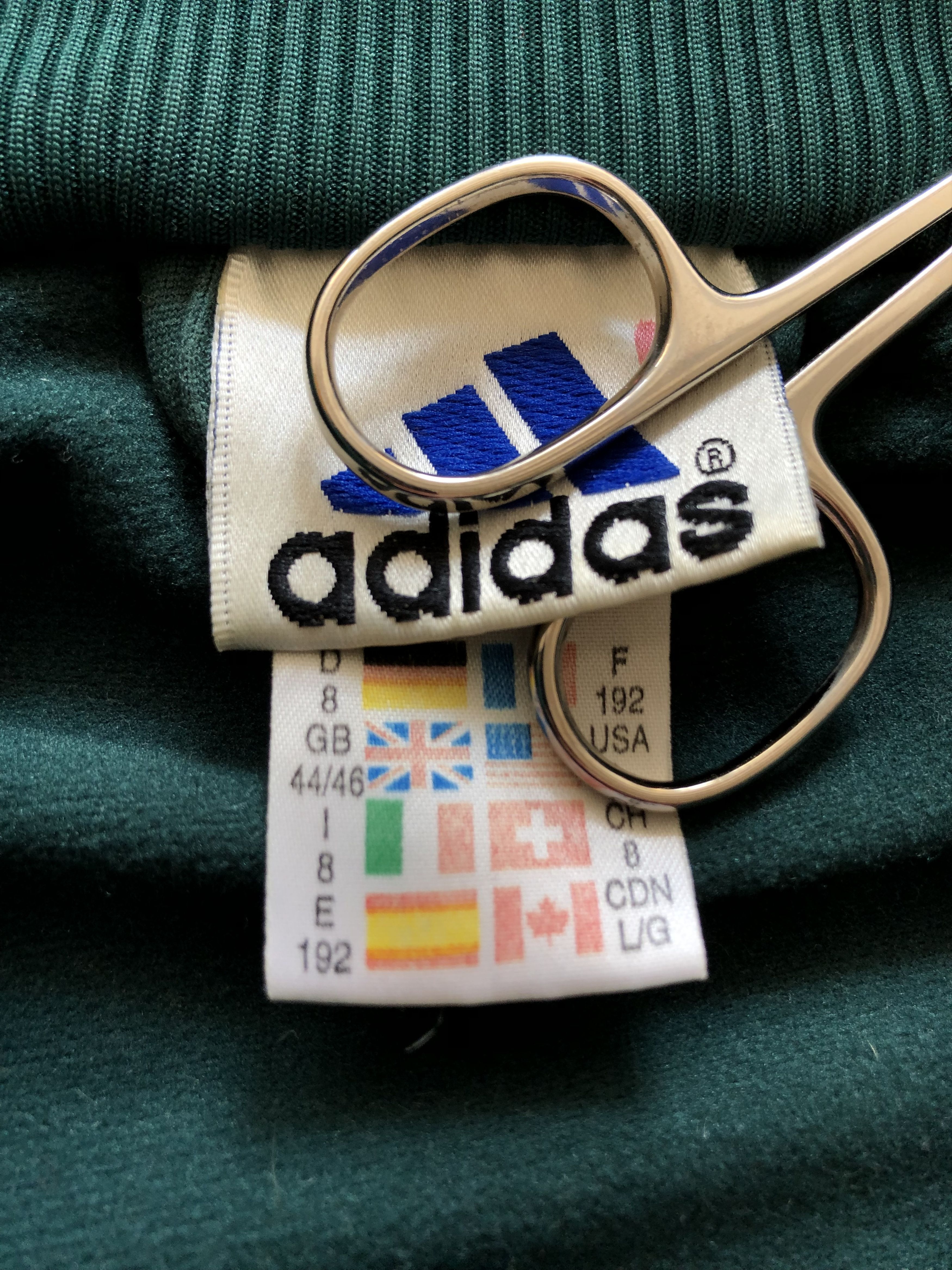 Adidas × Vintage Vintage Adidas Rare Hoodie Sweatshirt Jacket Green Y2K hype Size US L / EU 52-54 / 3 - 6 Thumbnail