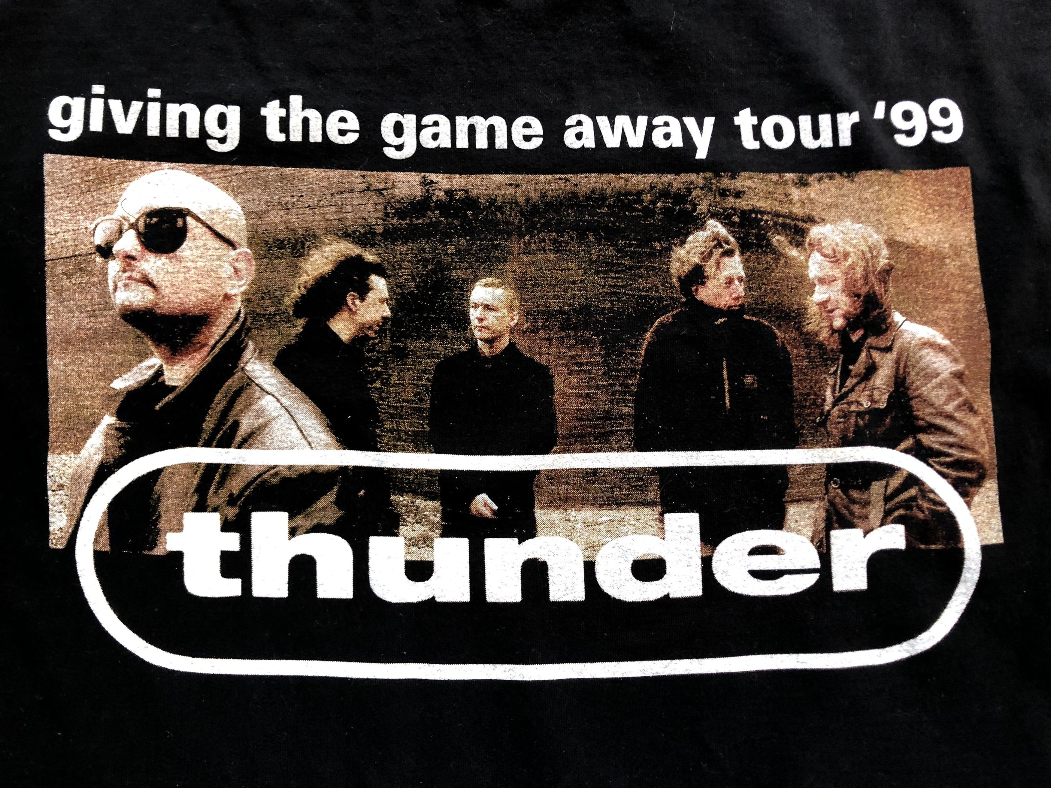 Band Tees × Vintage Vintage Thunder Band Tee 1999 Shirt Y2K Hype Drill Size US XL / EU 56 / 4 - 4 Thumbnail