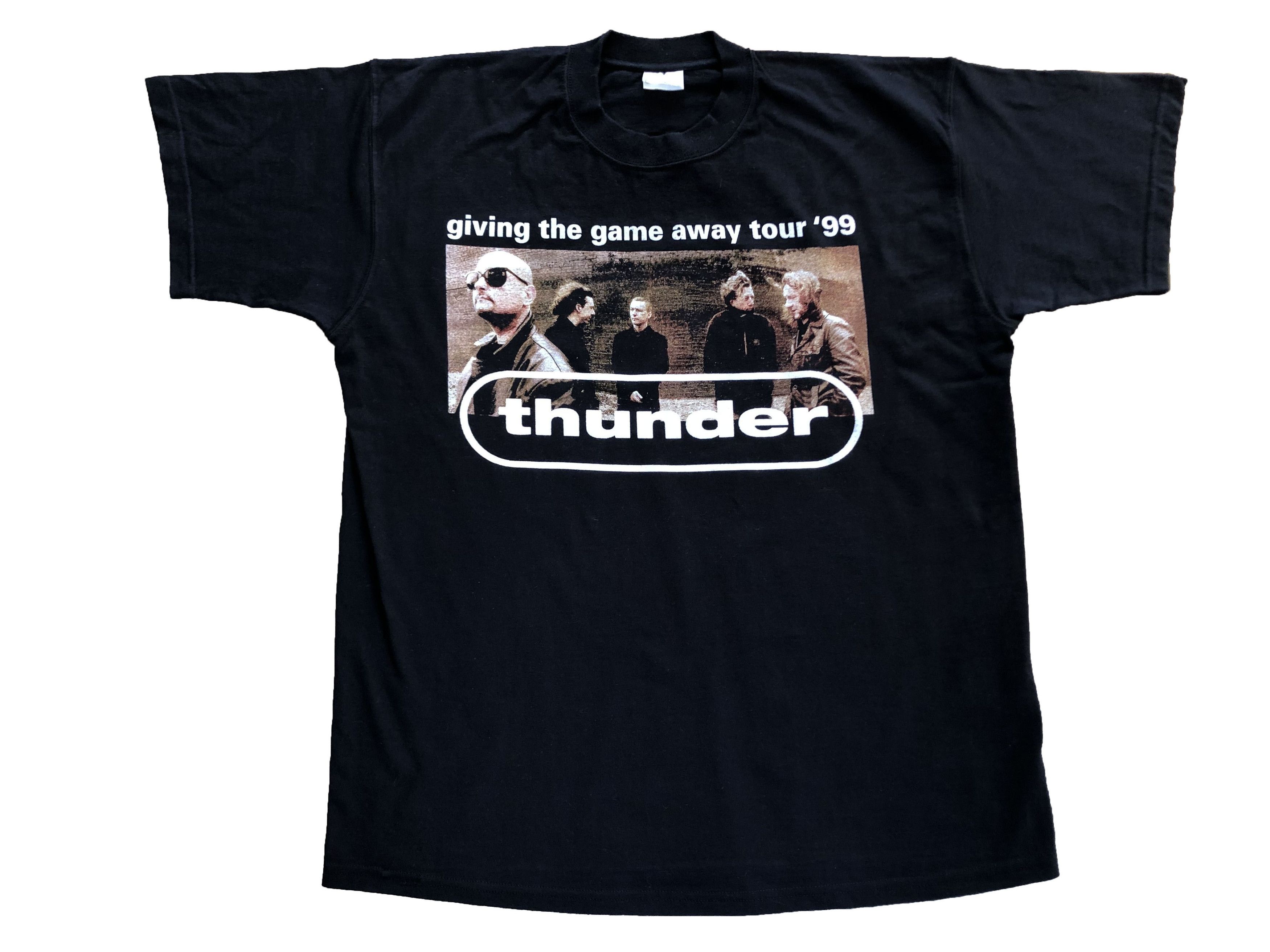 Band Tees × Vintage Vintage Thunder Band Tee 1999 Shirt Y2K Hype Drill Size US XL / EU 56 / 4 - 1 Thumbnail