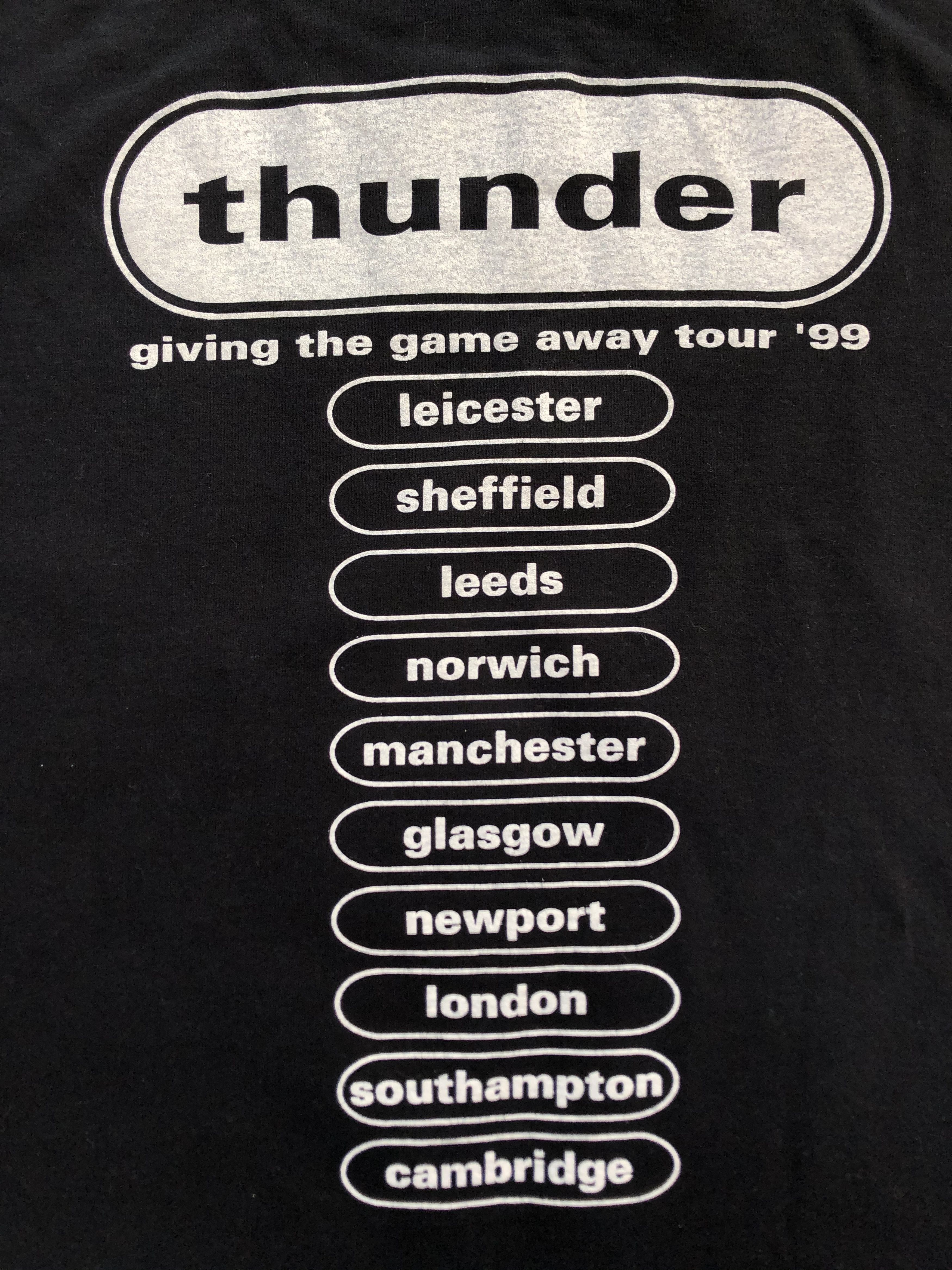 Band Tees × Vintage Vintage Thunder Band Tee 1999 Shirt Y2K Hype Drill Size US XL / EU 56 / 4 - 13 Thumbnail