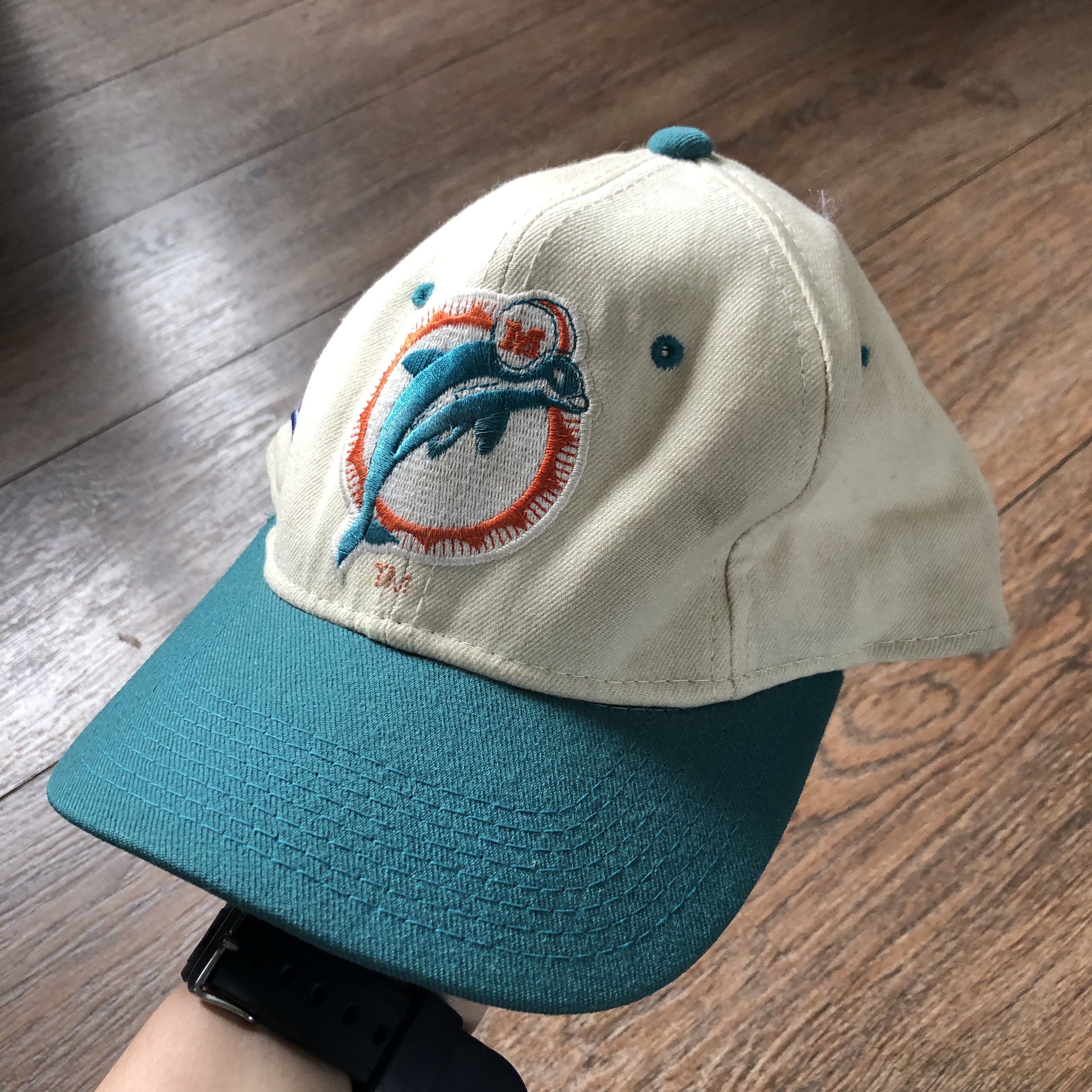 NFL × Vintage Vintage Miami Dolphins Snapback NFL Hat Cap Korea Y2K Size ONE SIZE - 1 Thumbnail