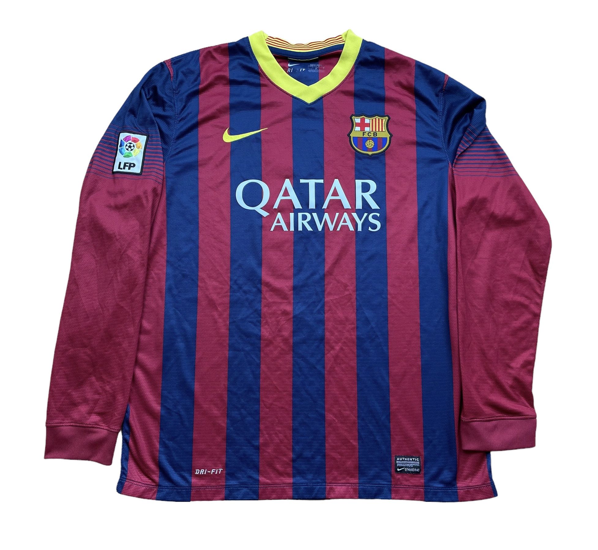 Nike Barcelona football shirt 2013 Jersey #4 Fabregas Y2K Sport Size US L / EU 52-54 / 3 - 2 Thumbnail