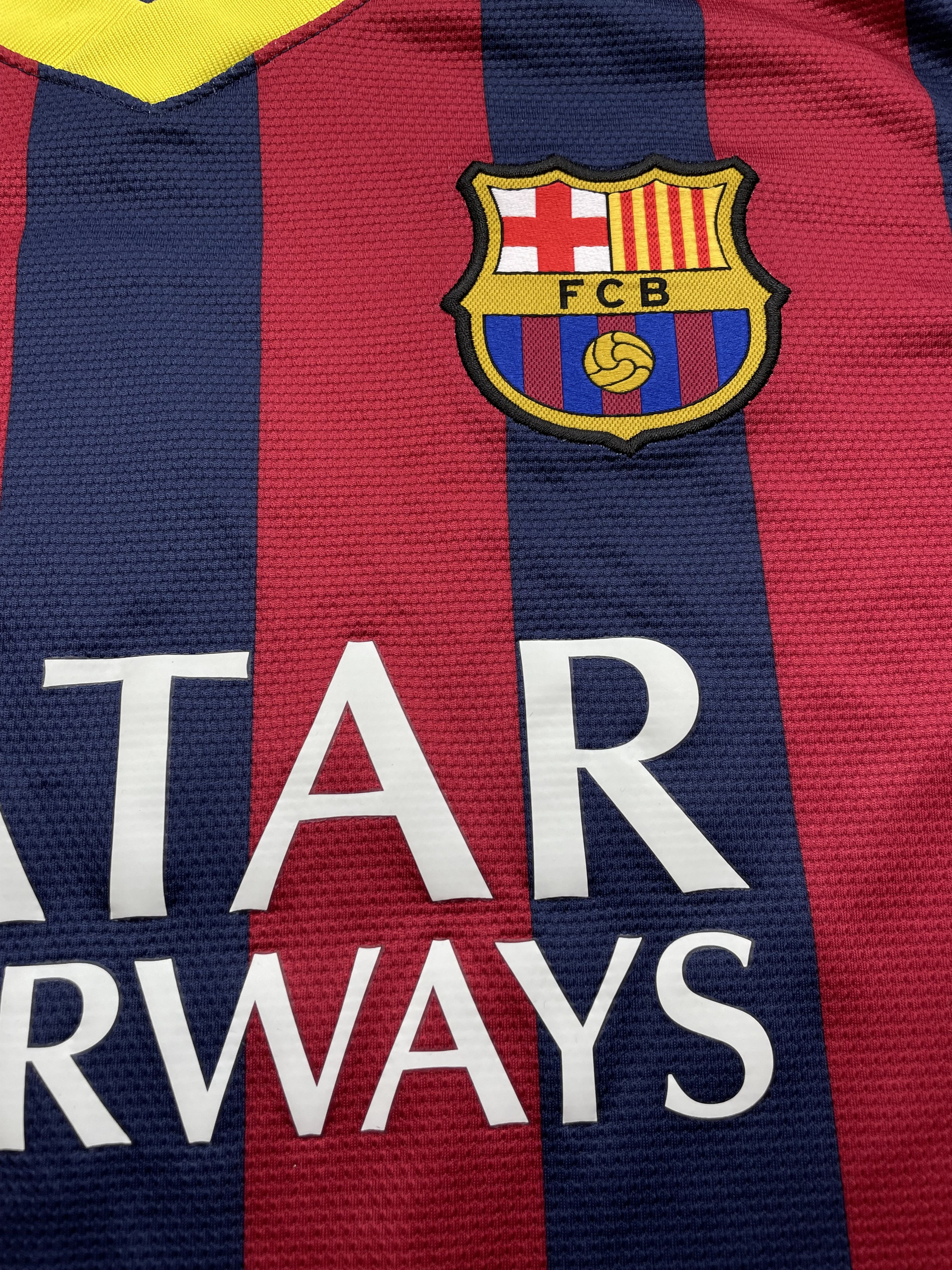Nike Barcelona football shirt 2013 Jersey #4 Fabregas Y2K Sport Size US L / EU 52-54 / 3 - 4 Thumbnail