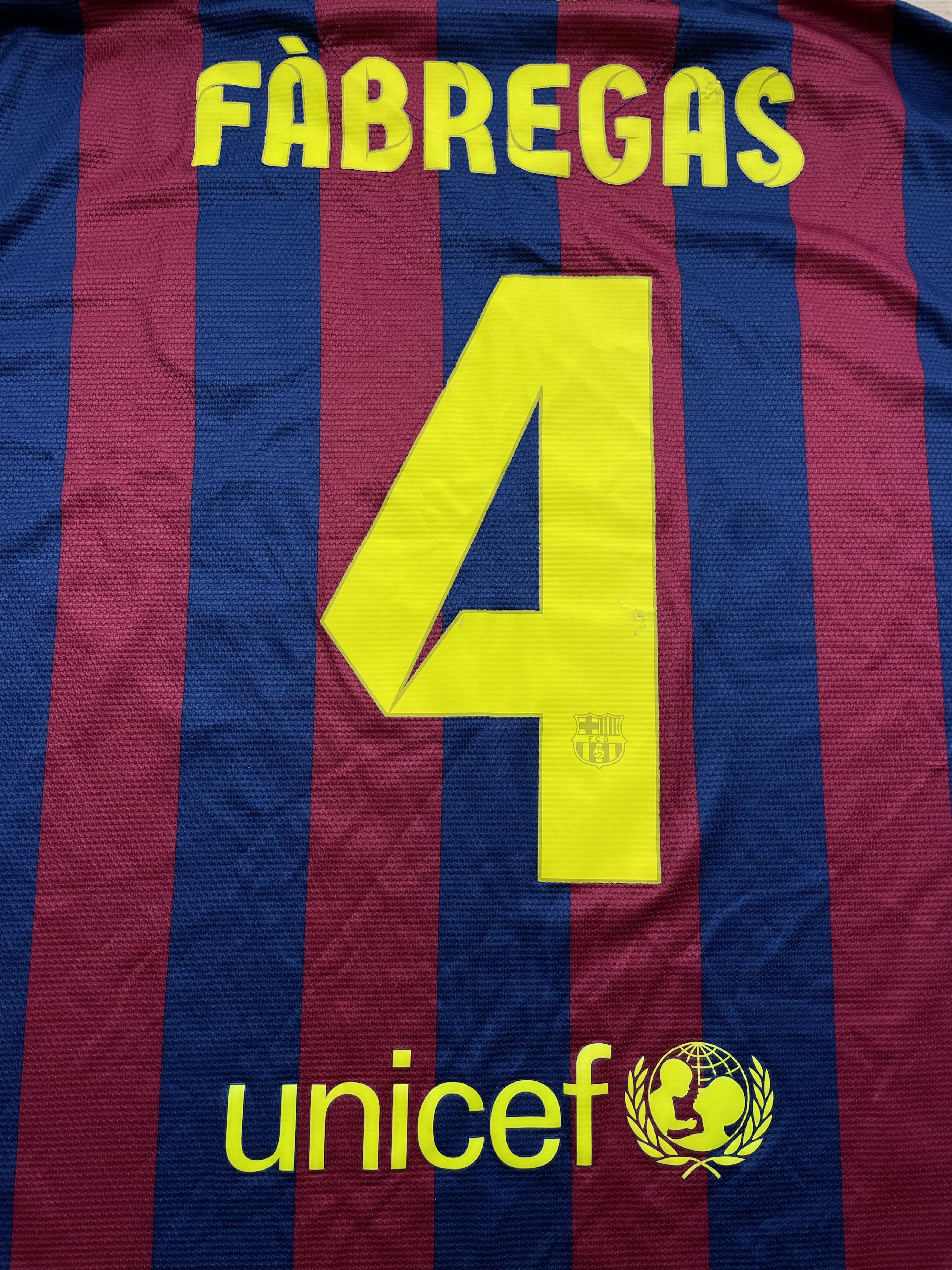 Nike Barcelona football shirt 2013 Jersey #4 Fabregas Y2K Sport Size US L / EU 52-54 / 3 - 11 Thumbnail