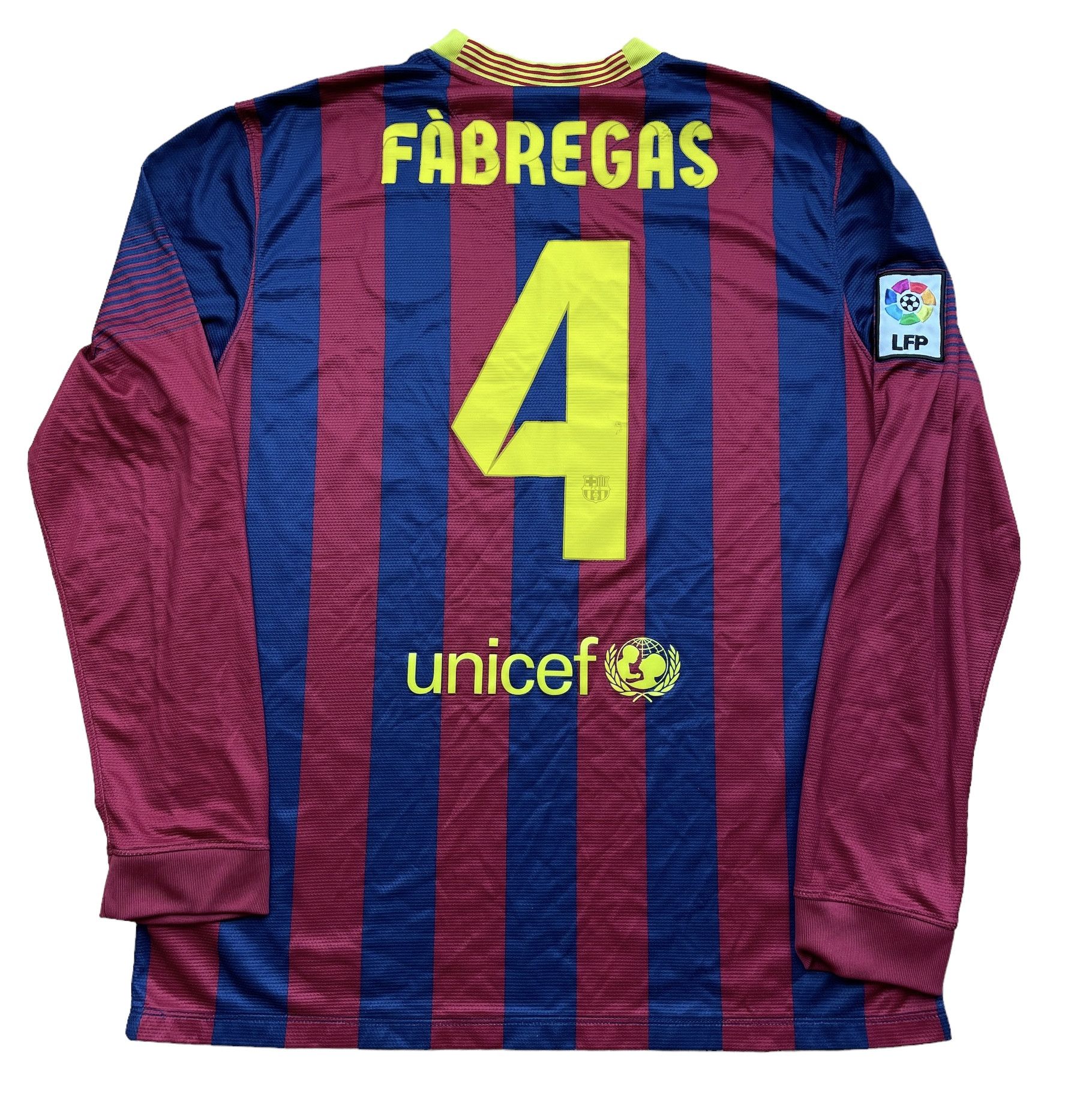 Nike Barcelona football shirt 2013 Jersey #4 Fabregas Y2K Sport Size US L / EU 52-54 / 3 - 1 Thumbnail
