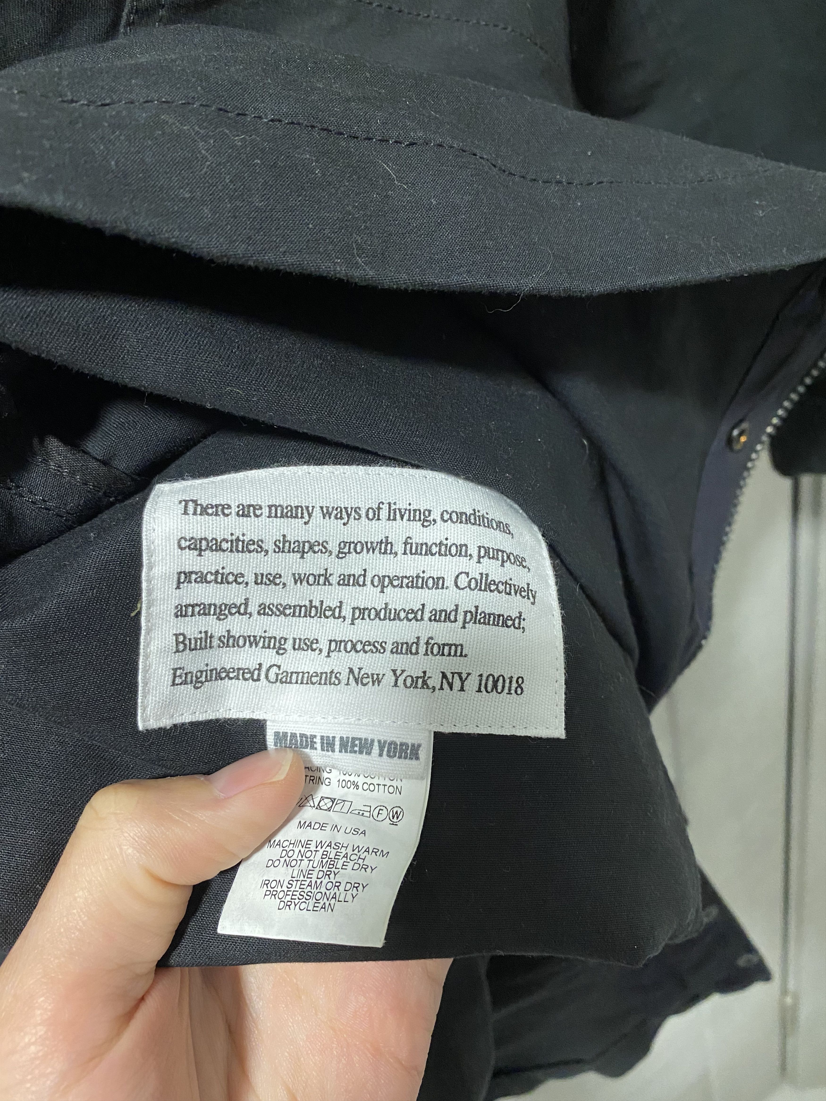 Engineered Garments Engineered Garments black anorak parka jacket Size US S / EU 44-46 / 1 - 4 Thumbnail