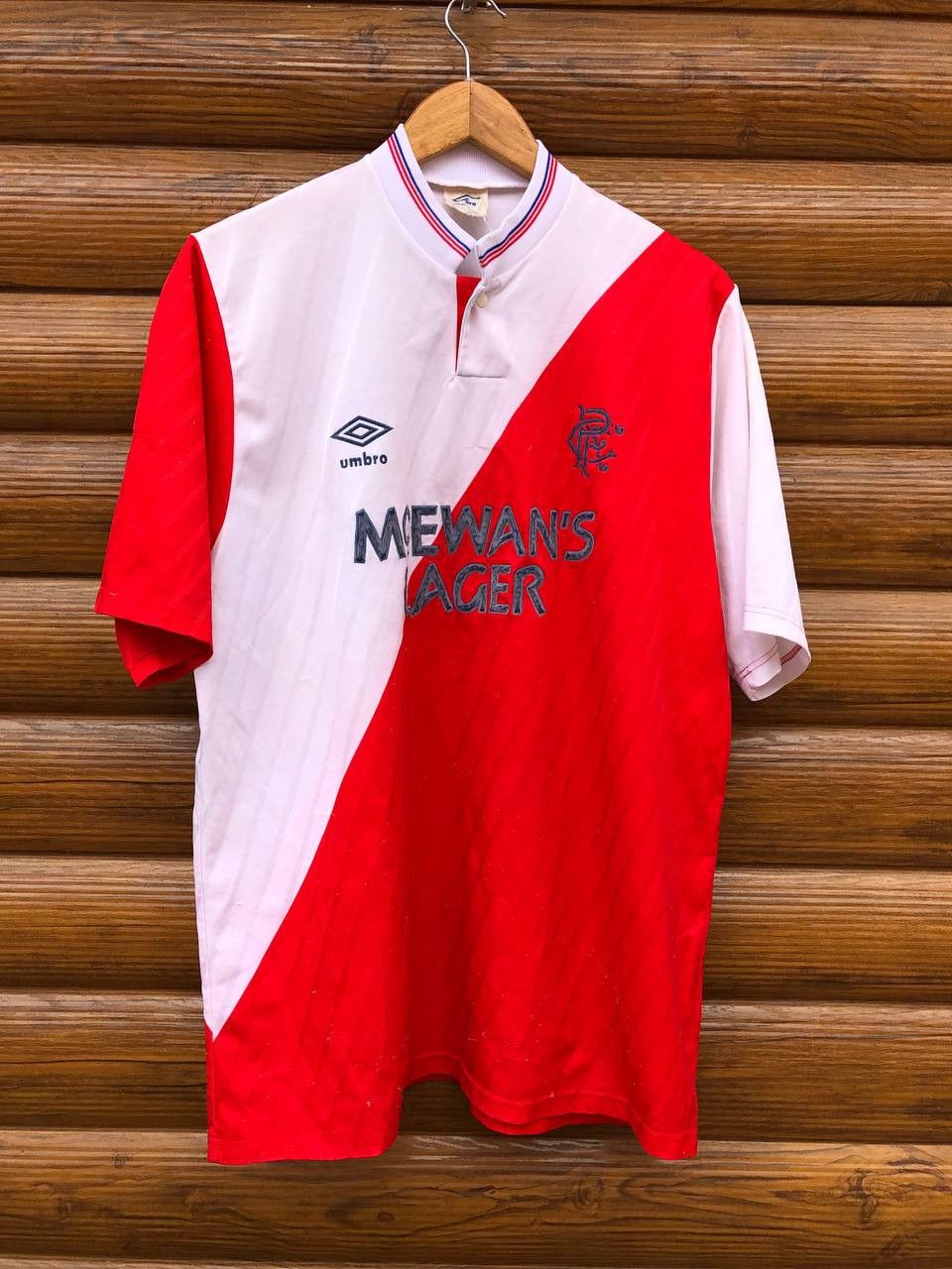 image of Soccer Jersey x Umbro Rangers Fc 1987-88 Away Vintage Umbro Jersey Glasgow in Mix, Men's (Size XL)