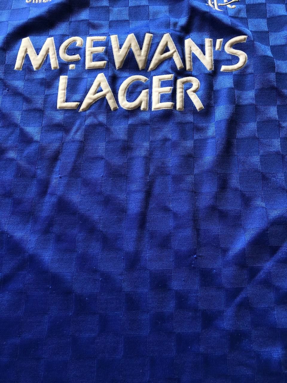 Umbro Vintage Umbro 1987 Glasgow rangers soccer football jersey Size US S / EU 44-46 / 1 - 6 Thumbnail