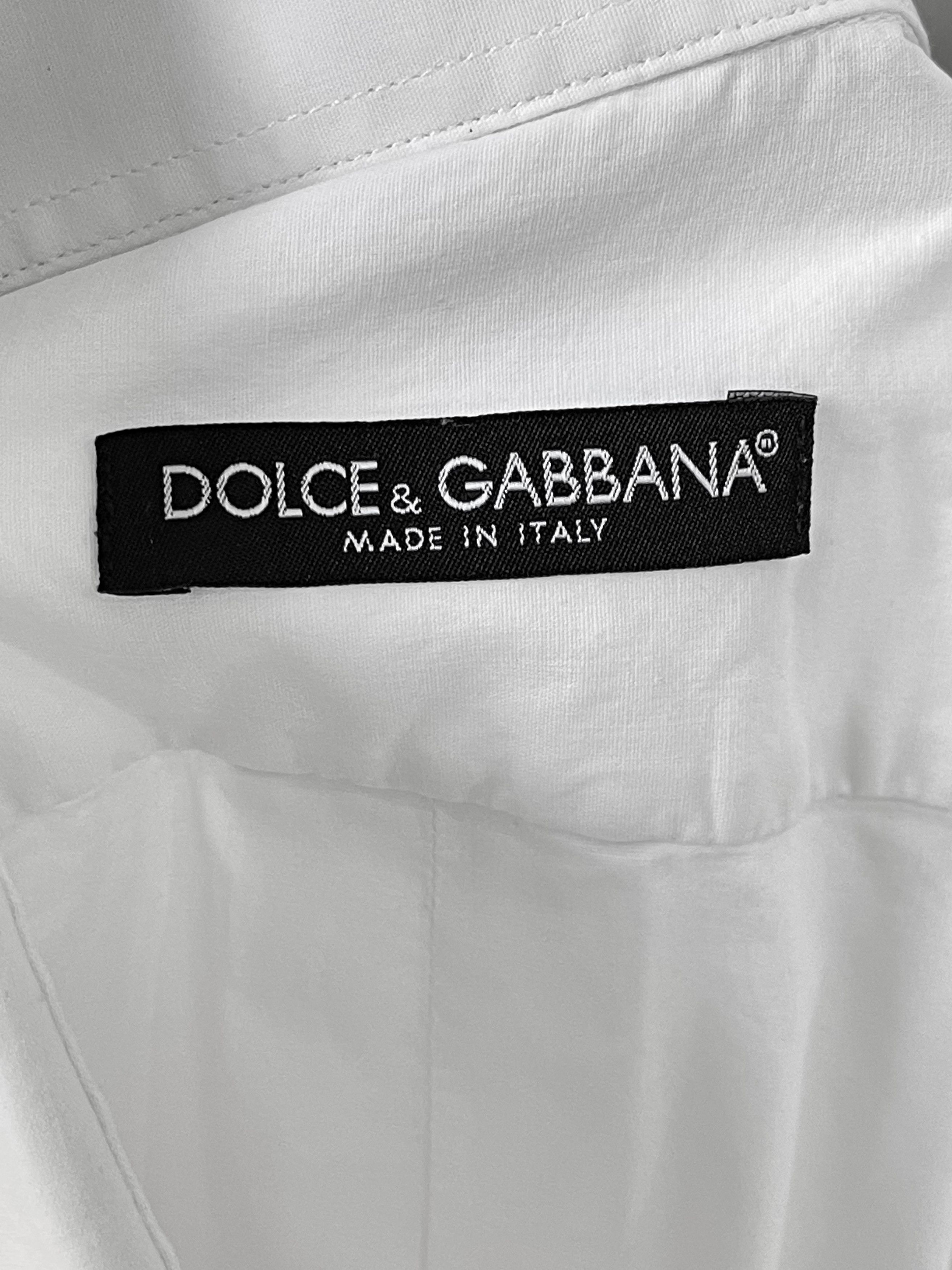 Dolce & Gabbana 🔥 White Dolce and Gabbana D&G Smoking shirt size S/M Size US S / EU 44-46 / 1 - 8 Thumbnail