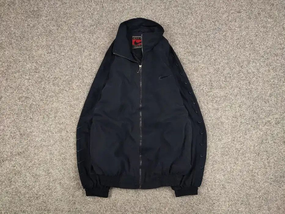 Nike Vintage 90's Nike Premier Dark Blue Logo Light Trek Jacket Size US L / EU 52-54 / 3 - 1 Thumbnail