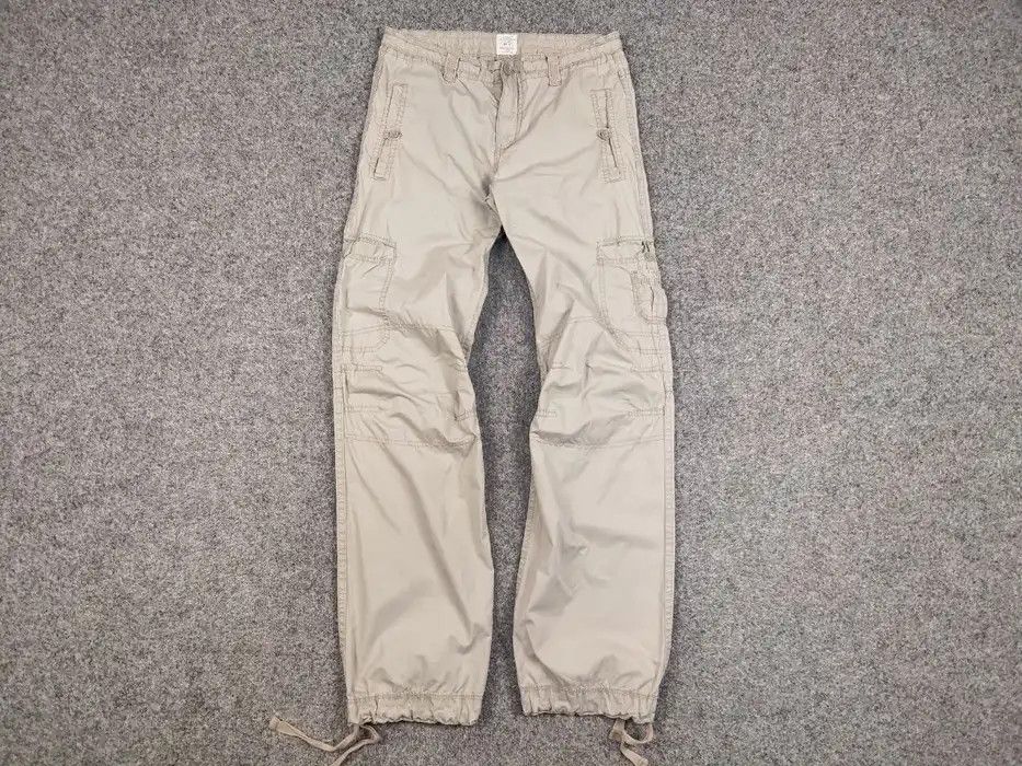 Japanese Brand Vintage 90's Cargo Bondage Beige Pants in Japanese style Size US 31 - 5 Thumbnail