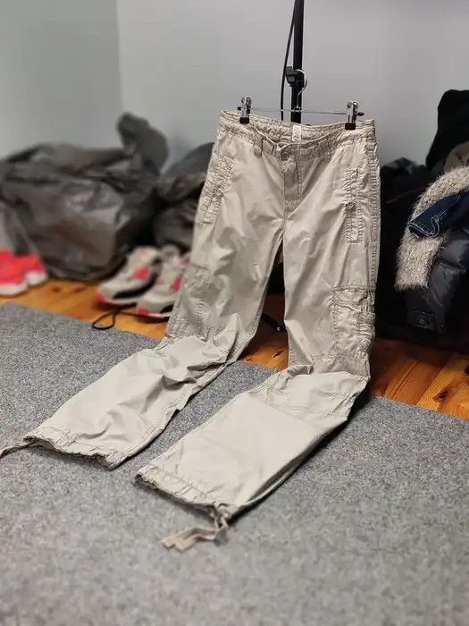 Japanese Brand Vintage 90's Cargo Bondage Beige Pants in Japanese style Size US 31 - 10 Thumbnail