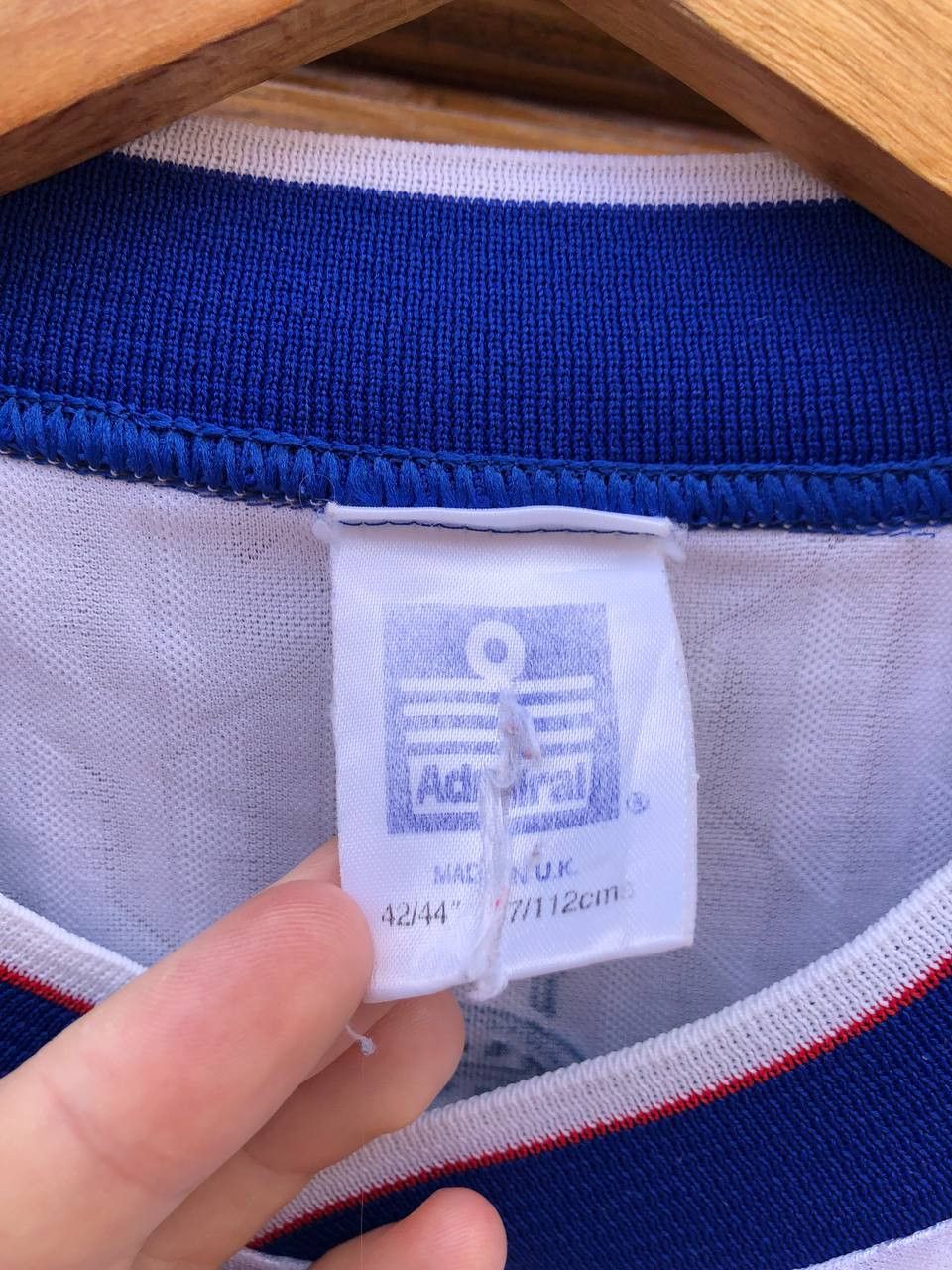 Vintage Glasgow Rangers Admiral 1990/92 Jersey Scotland Football Size US XL / EU 56 / 4 - 9 Thumbnail