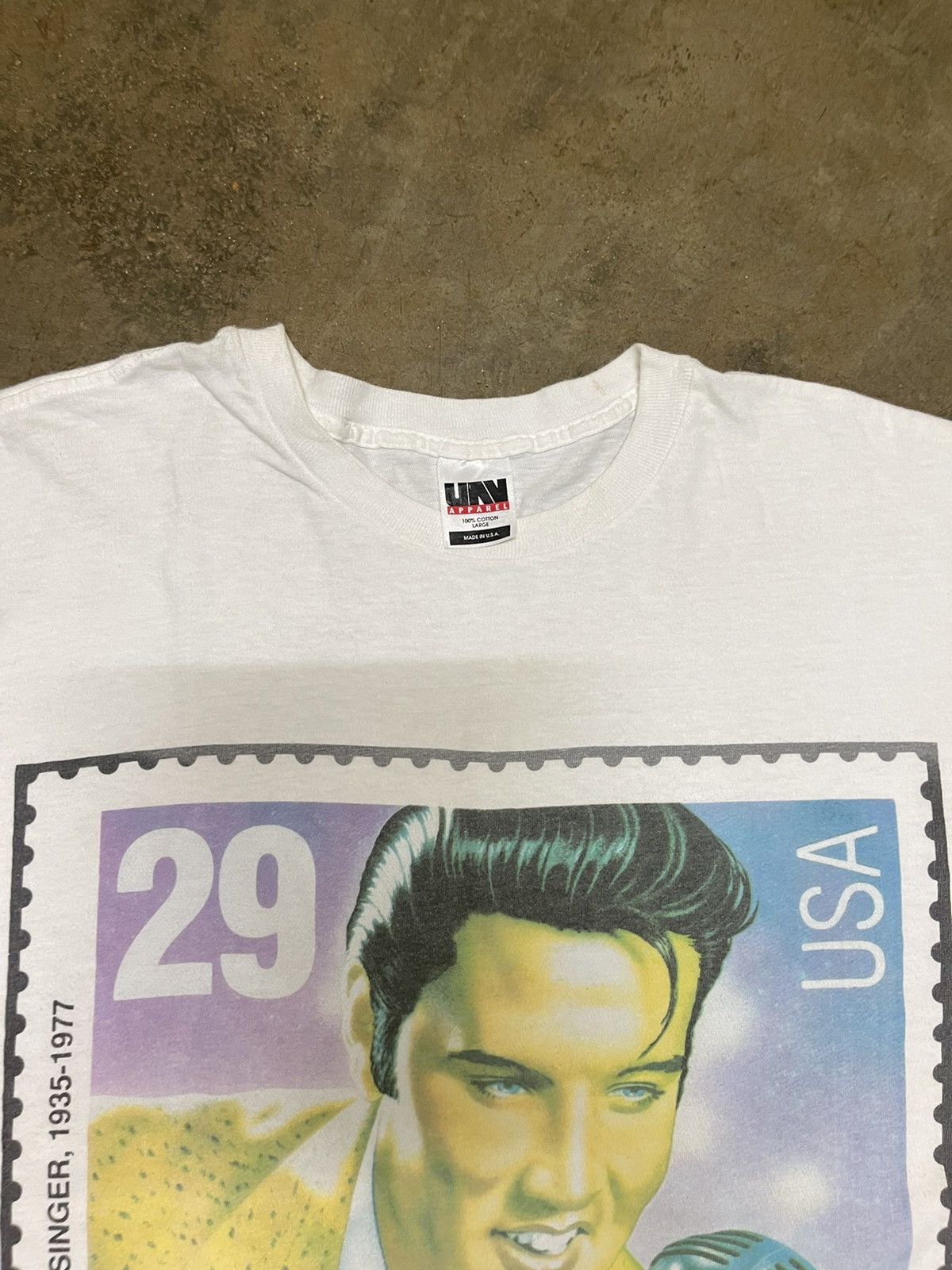Band Tees × Vintage Vintage 1992 Elvis Presley Rock and Roll Band T-shirt Size US L / EU 52-54 / 3 - 3 Thumbnail