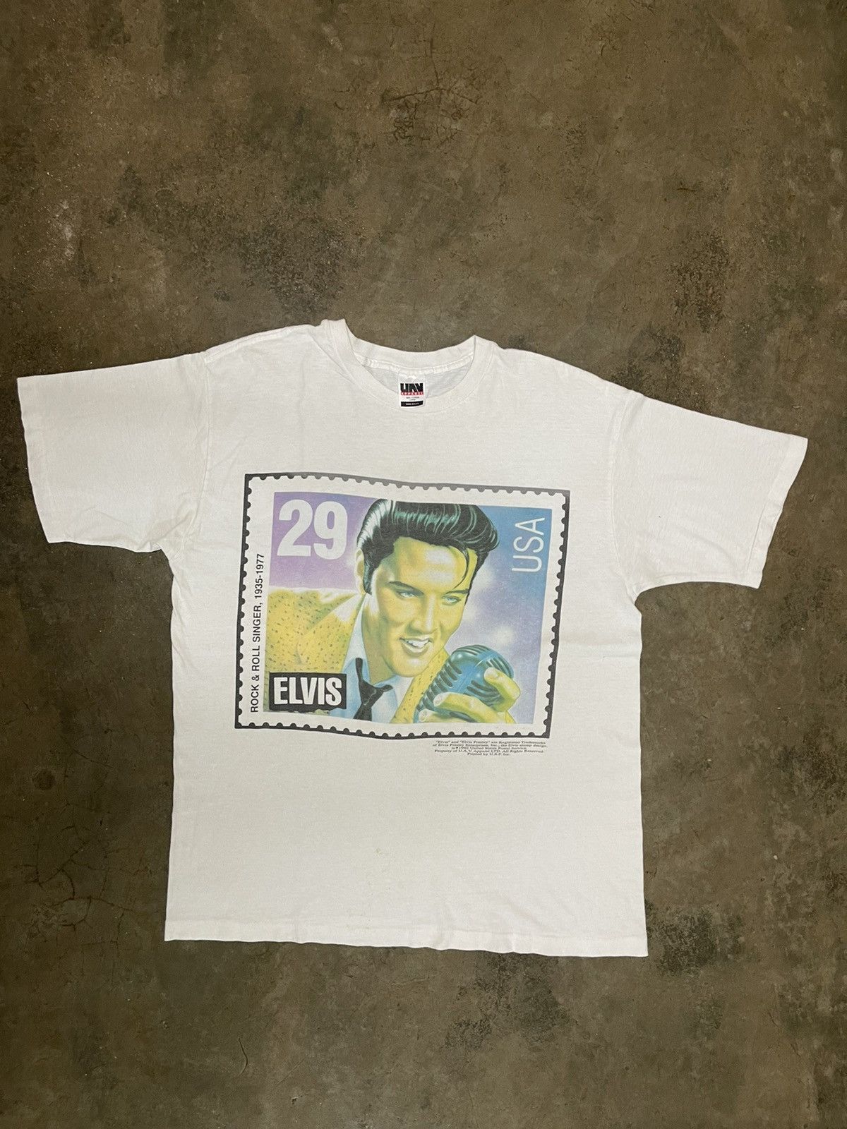 Band Tees × Vintage Vintage 1992 Elvis Presley Rock and Roll Band T-shirt Size US L / EU 52-54 / 3 - 2 Thumbnail