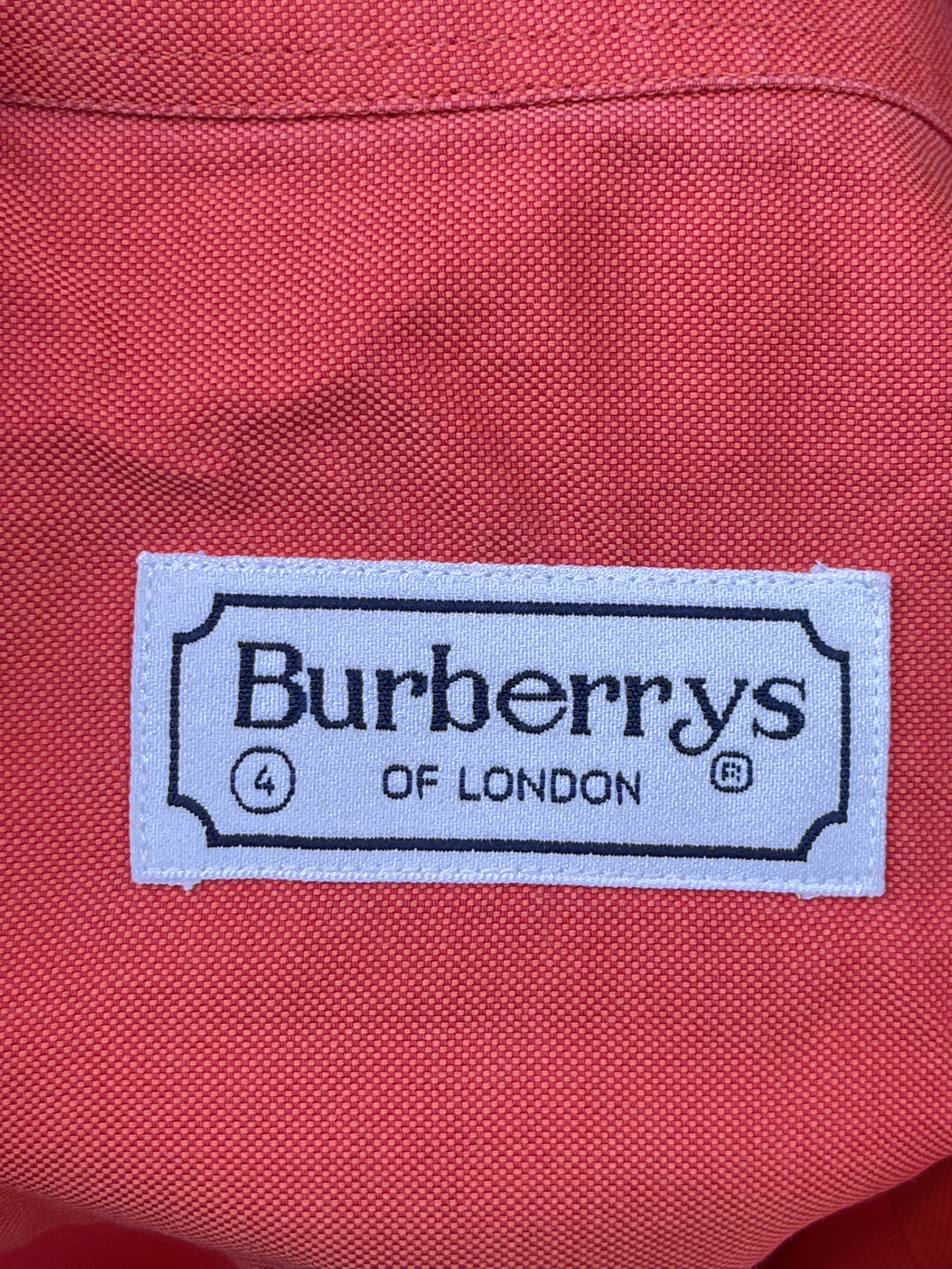 Burberry 🔥 Burberry vintage summer red orange shirt size L Size US L / EU 52-54 / 3 - 4 Thumbnail