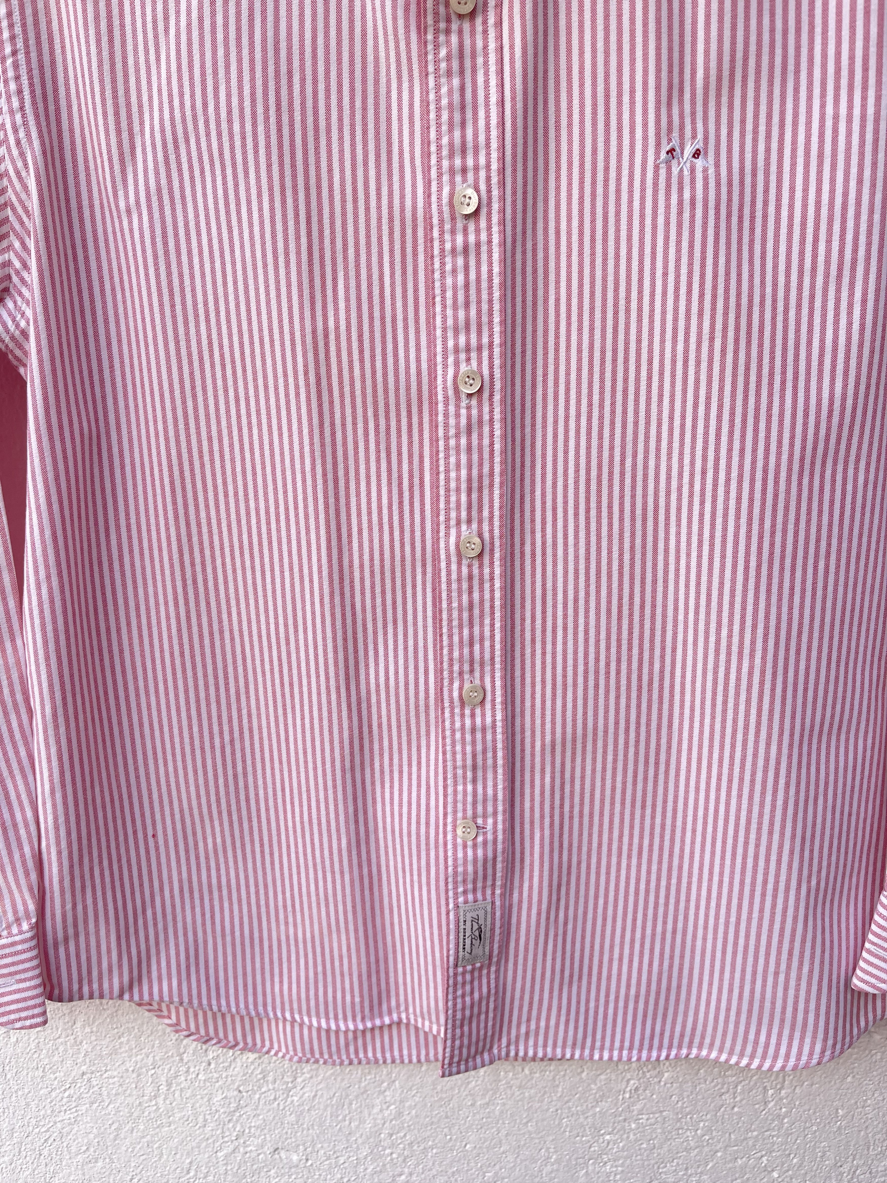 Burberry 🔥 TB Burberry striped checkered plaid shirt size L Size US L / EU 52-54 / 3 - 2 Thumbnail