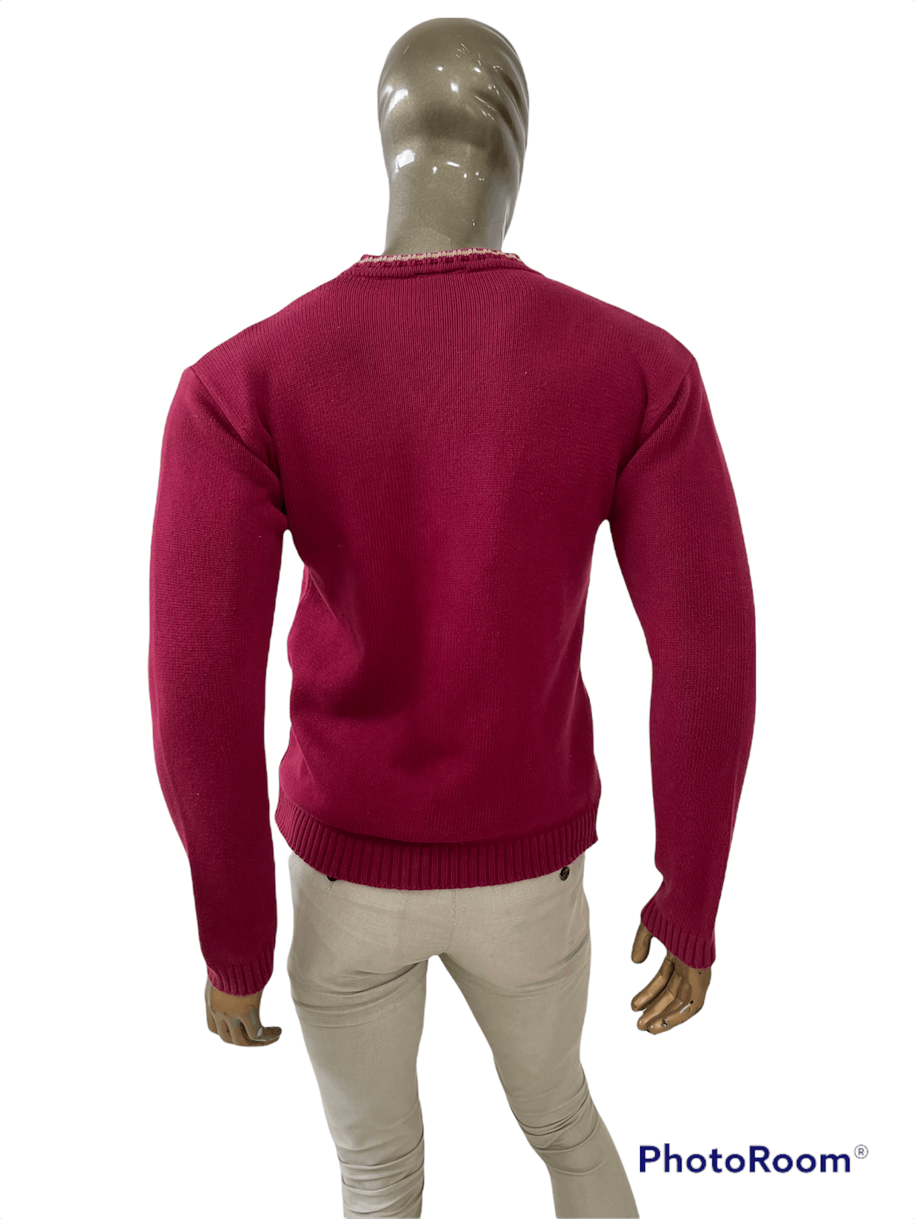 Lacoste 🔥 Heavy Cardigan vintage Lacoste Burgundy size M Size US M / EU 48-50 / 2 - 6 Thumbnail