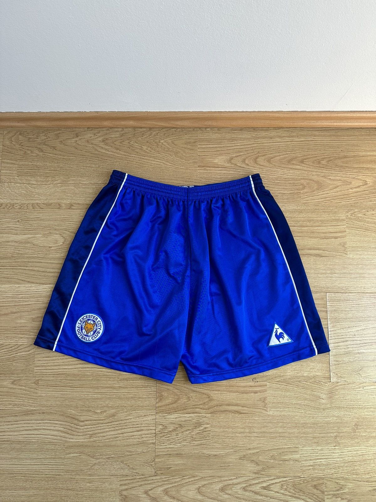 Vintage y2k Le Coq Sportif x Leicester City Blue Shorts
