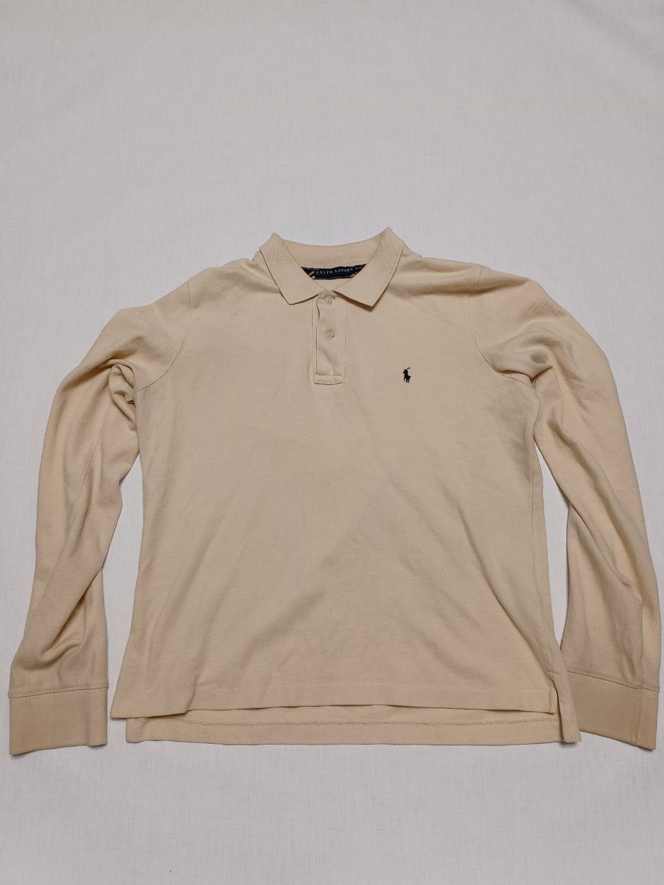 Ralph Lauren Rugby Ralph Lauren vintage beige rugby shirt Size US S / EU 44-46 / 1 - 1 Thumbnail