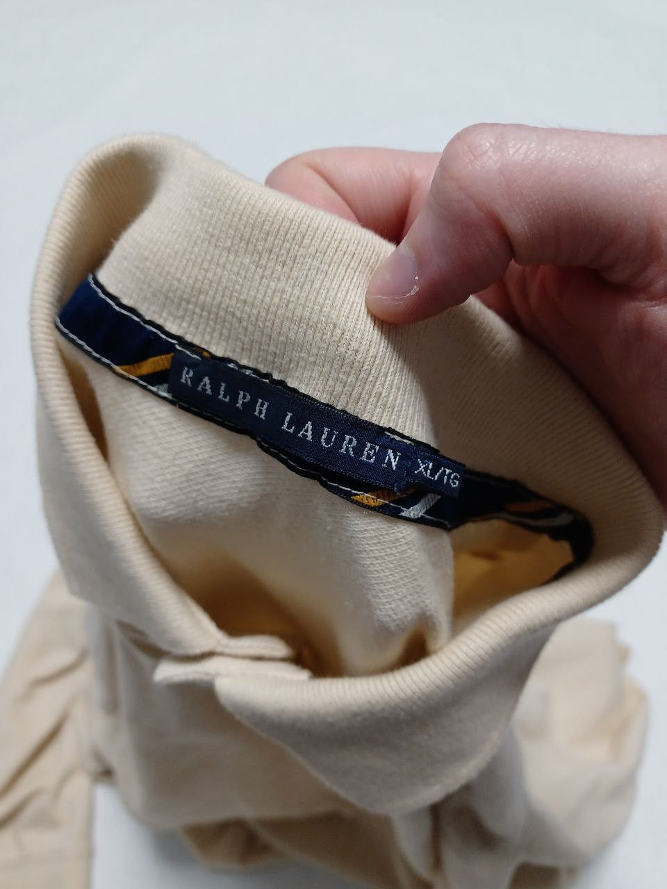 Ralph Lauren Rugby Ralph Lauren vintage beige rugby shirt Size US S / EU 44-46 / 1 - 5 Thumbnail