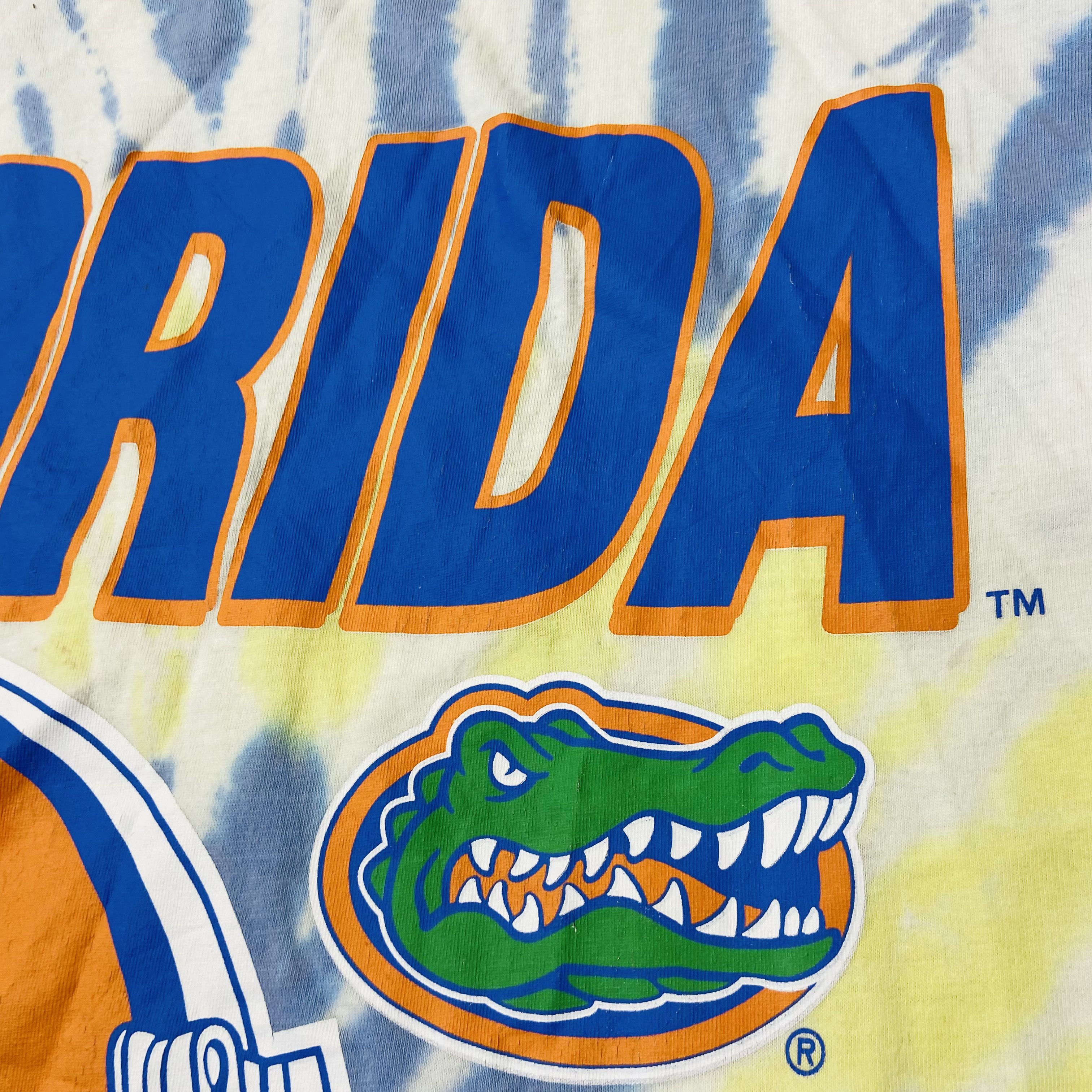 Vintage 2000s FLORIDA GATORS RARE ACID TIE DYE OVERSIZED TEE Size US L / EU 52-54 / 3 - 6 Thumbnail