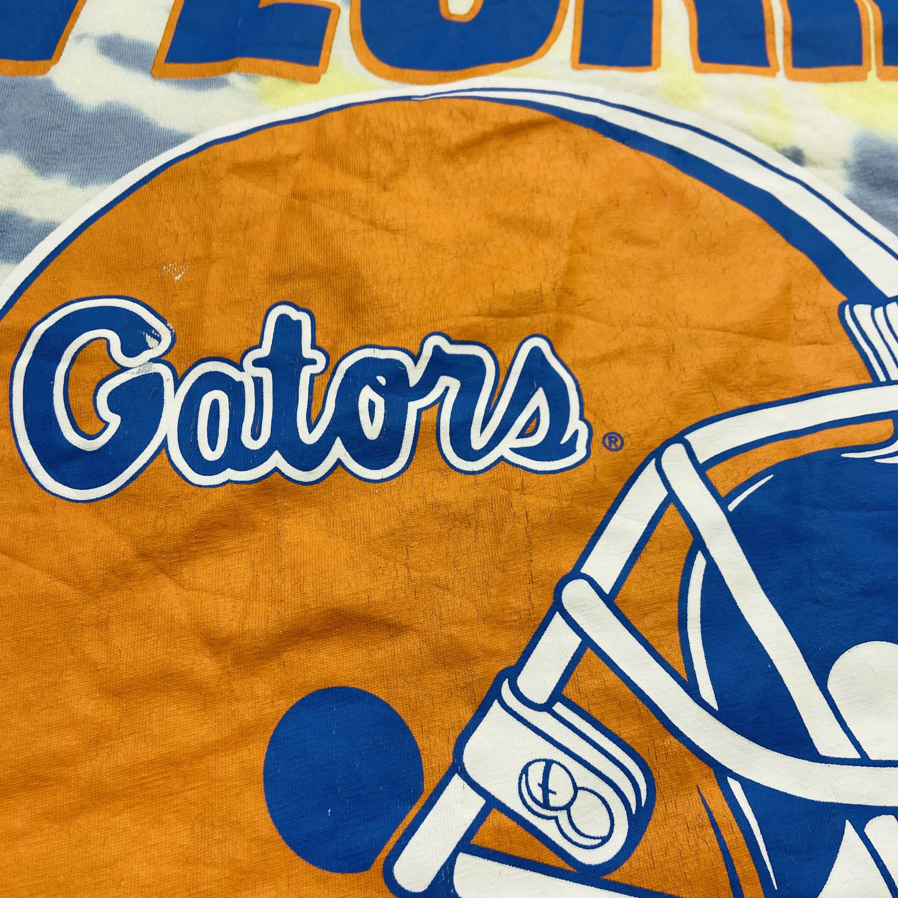 Vintage 2000s FLORIDA GATORS RARE ACID TIE DYE OVERSIZED TEE Size US L / EU 52-54 / 3 - 7 Thumbnail