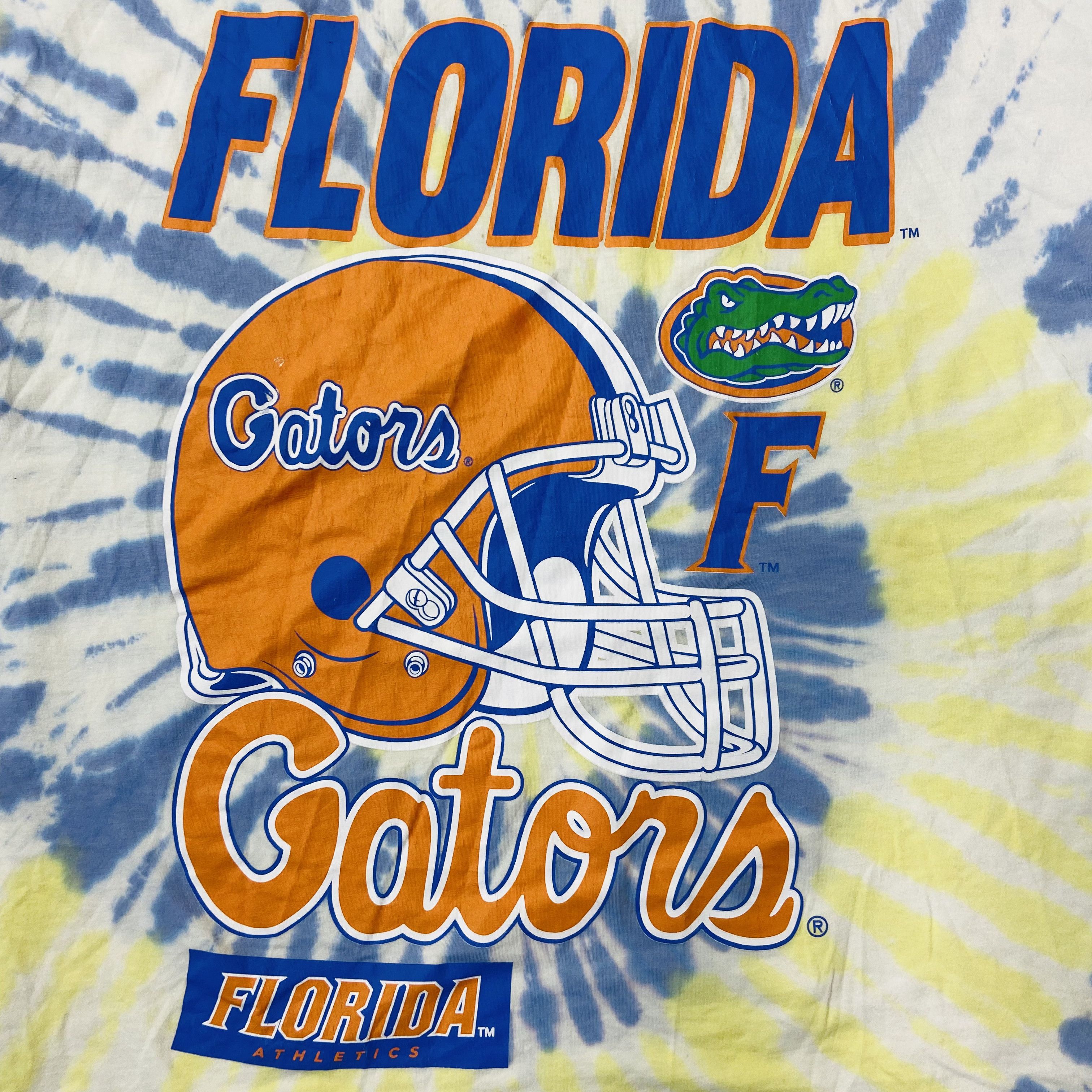 Vintage 2000s FLORIDA GATORS RARE ACID TIE DYE OVERSIZED TEE Size US L / EU 52-54 / 3 - 3 Thumbnail